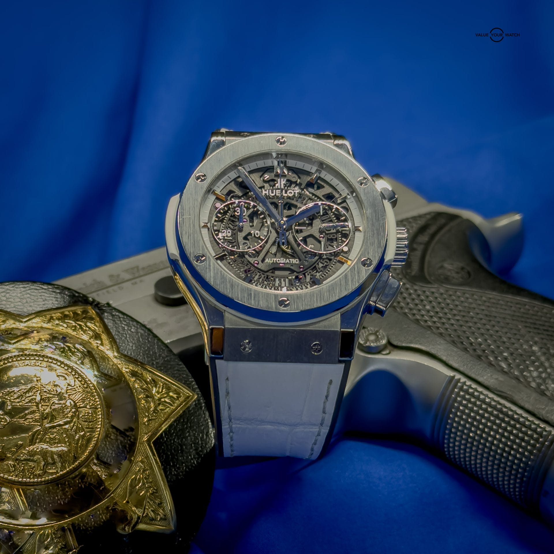 Hublot Classic Fusion Aerofusion Chronograph All White Japan Edition 525.NE.0127.LR 45mm Automatic Sapphire Dial - Image 6