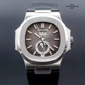 NEW 2025 Patek Philippe Nautilus 5726A-001 Annual Calendar Black Dial – 2 STRAPS