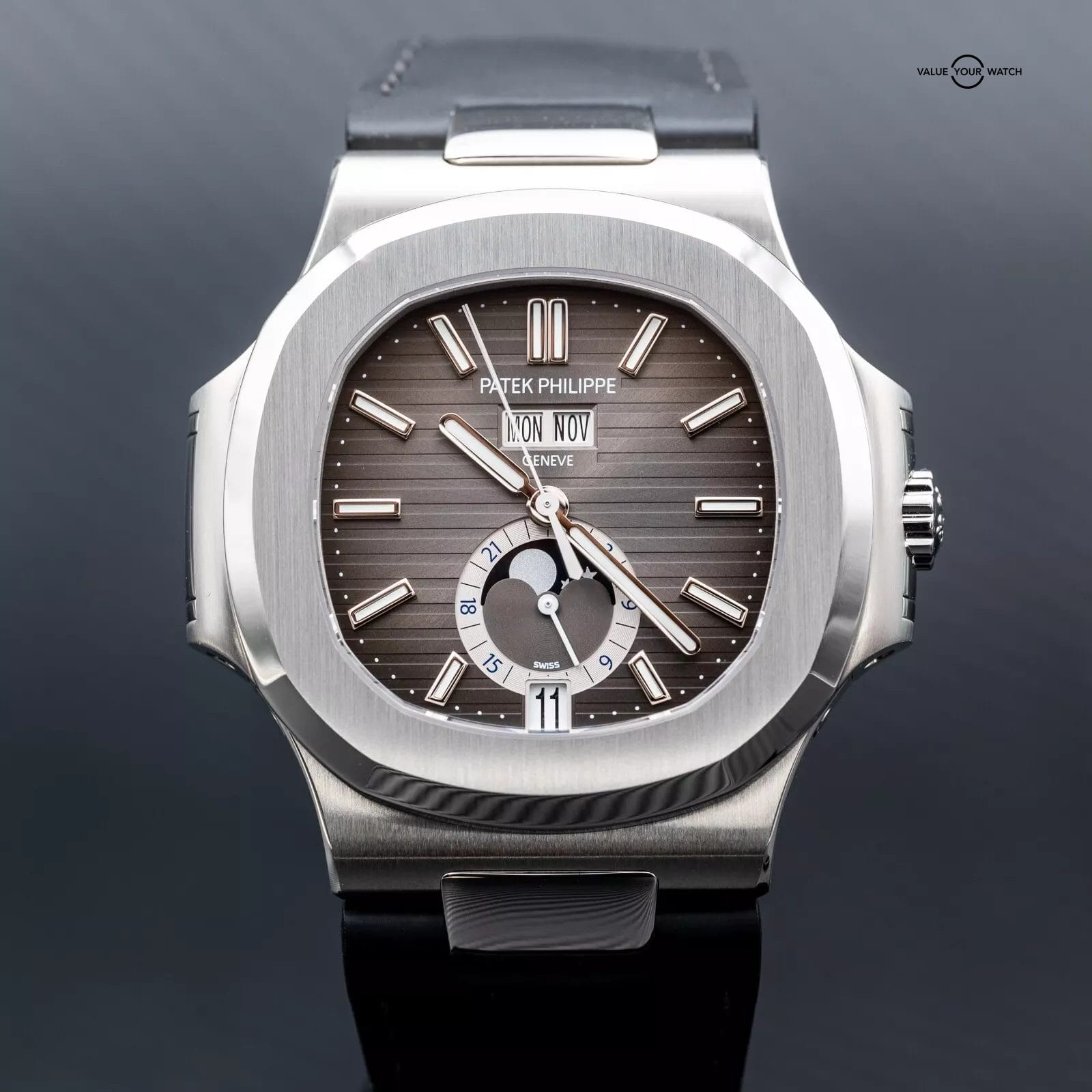 NEW 2024 Patek Philippe Nautilus 5726A-001 Annual Calendar Black Dial - 2 STRAPS