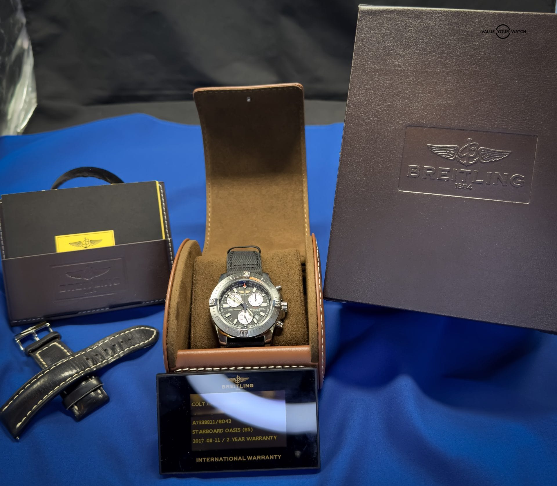 Breitling Colt Chronograph A7338811/BD43 44mm Super Quartz Black Dial - Image 2