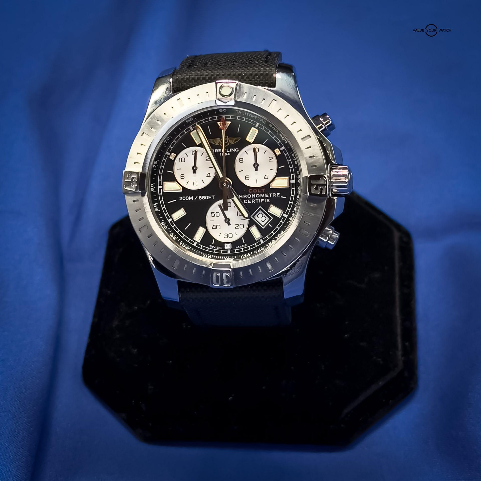 Breitling Colt Chronograph A7338811/BD43 44mm Super Quartz Black Dial - Image 15