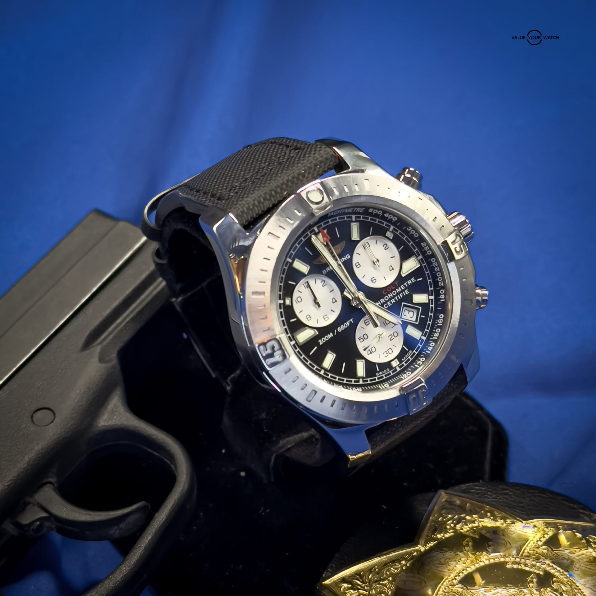 Breitling Colt Chronograph A7338811/BD43 44mm Super Quartz Black Dial - Image 12