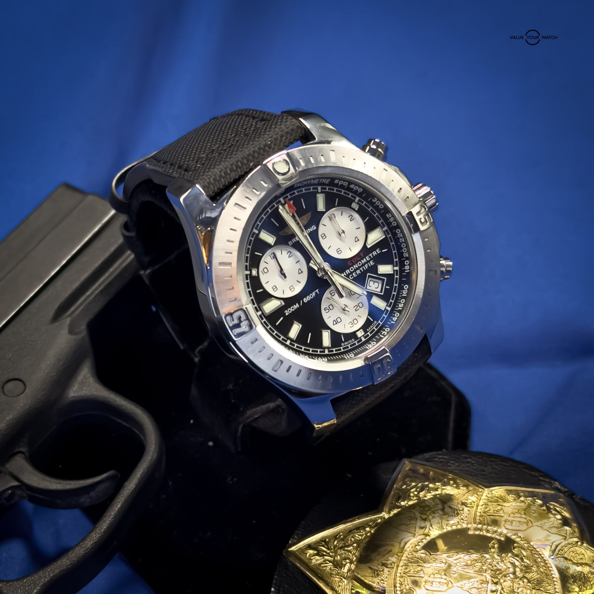 Breitling Colt Chronograph A7338811/BD43 44mm Super Quartz Black Dial - Image 11