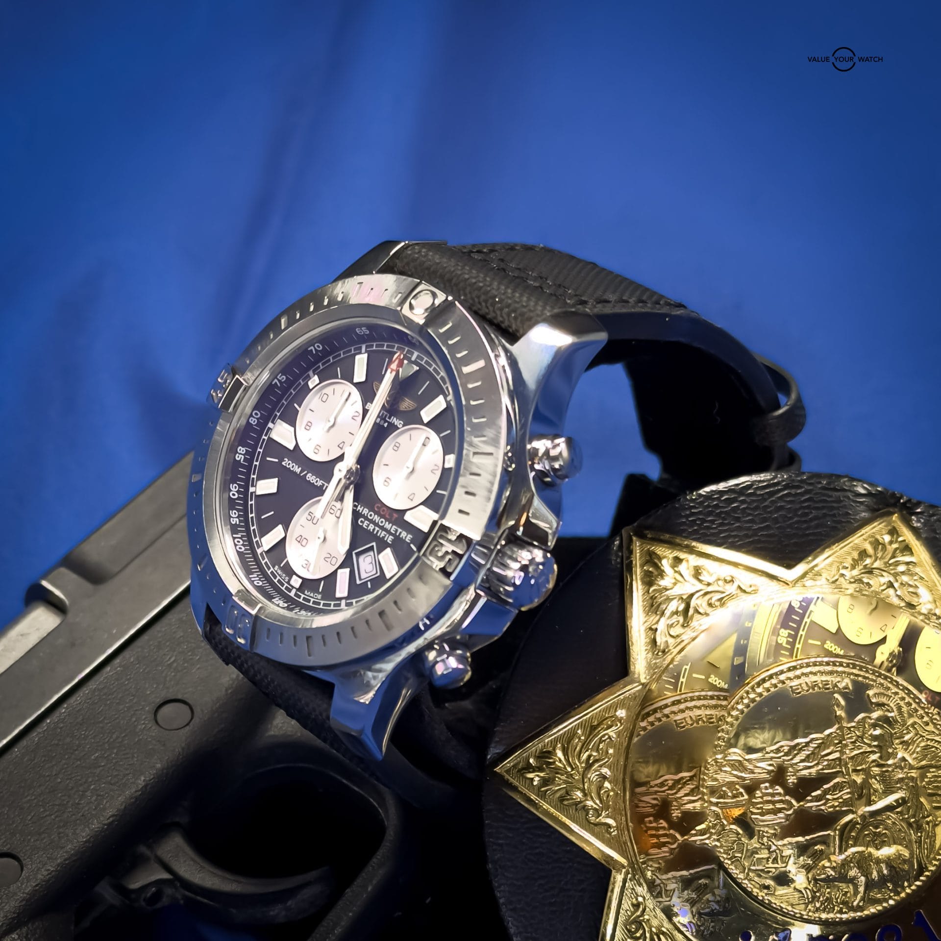 Breitling Colt Chronograph A7338811/BD43 44mm Super Quartz Black Dial - Image 10