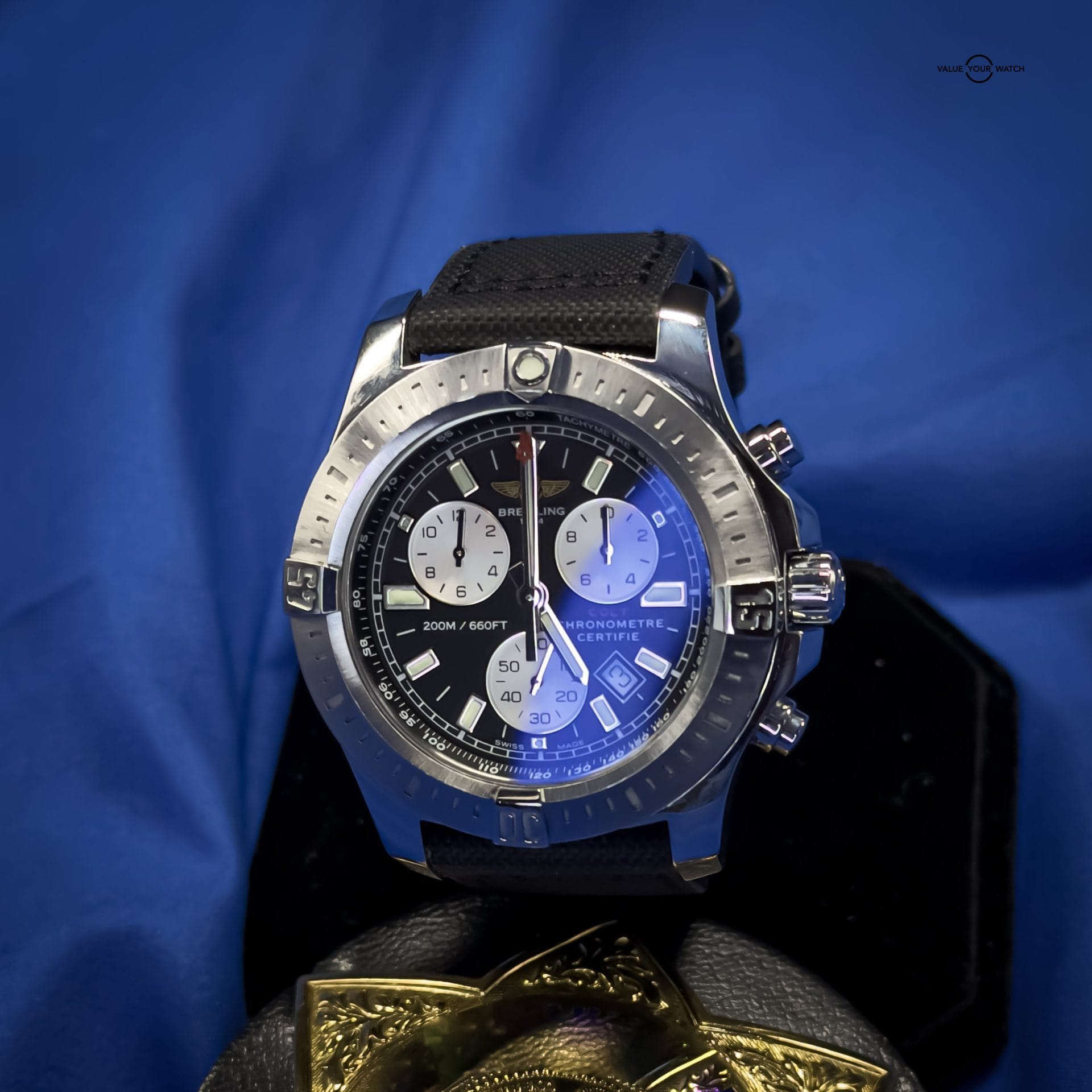 Breitling Colt Chronograph A7338811/BD43 44mm Super Quartz Black Dial - Image 9