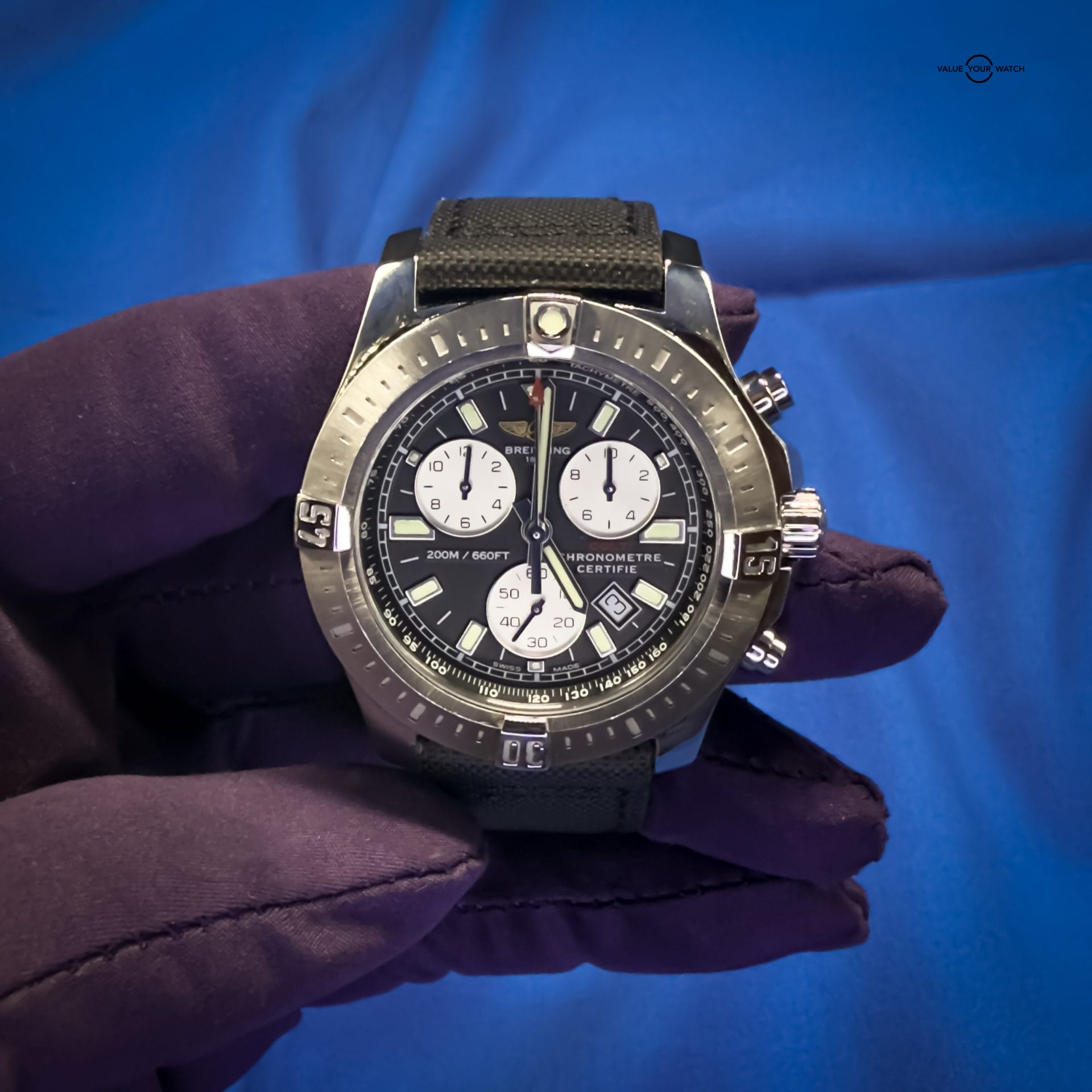 Breitling Colt Chronograph A7338811/BD43 44mm Super Quartz Black Dial - Image 8
