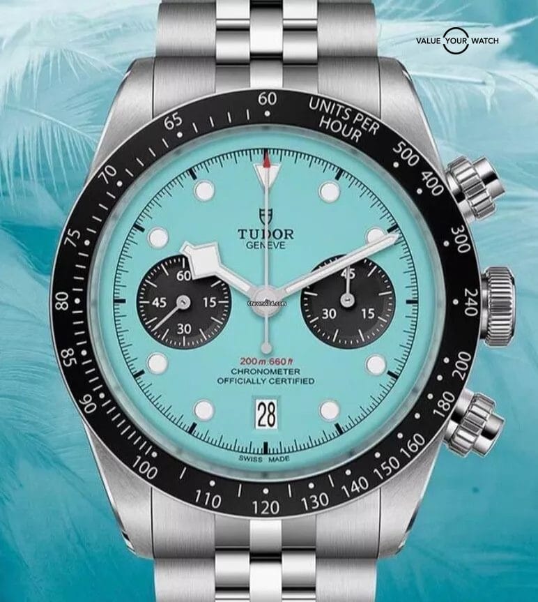 2025 Tudor Black Bay Chrono 41mm Blue Flamingo Steel JUBILEE 79360-0024
