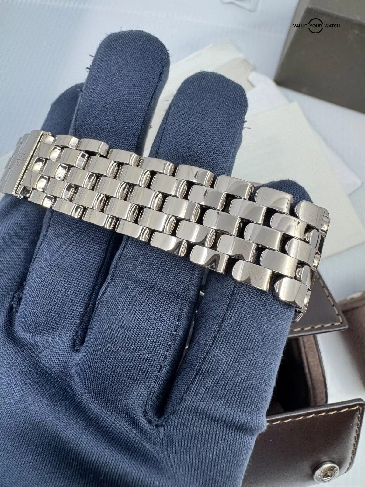 2017 MINT with Papers World Time 18k White Gold on Bracelet 5130/1G-011 Travel - Image 4