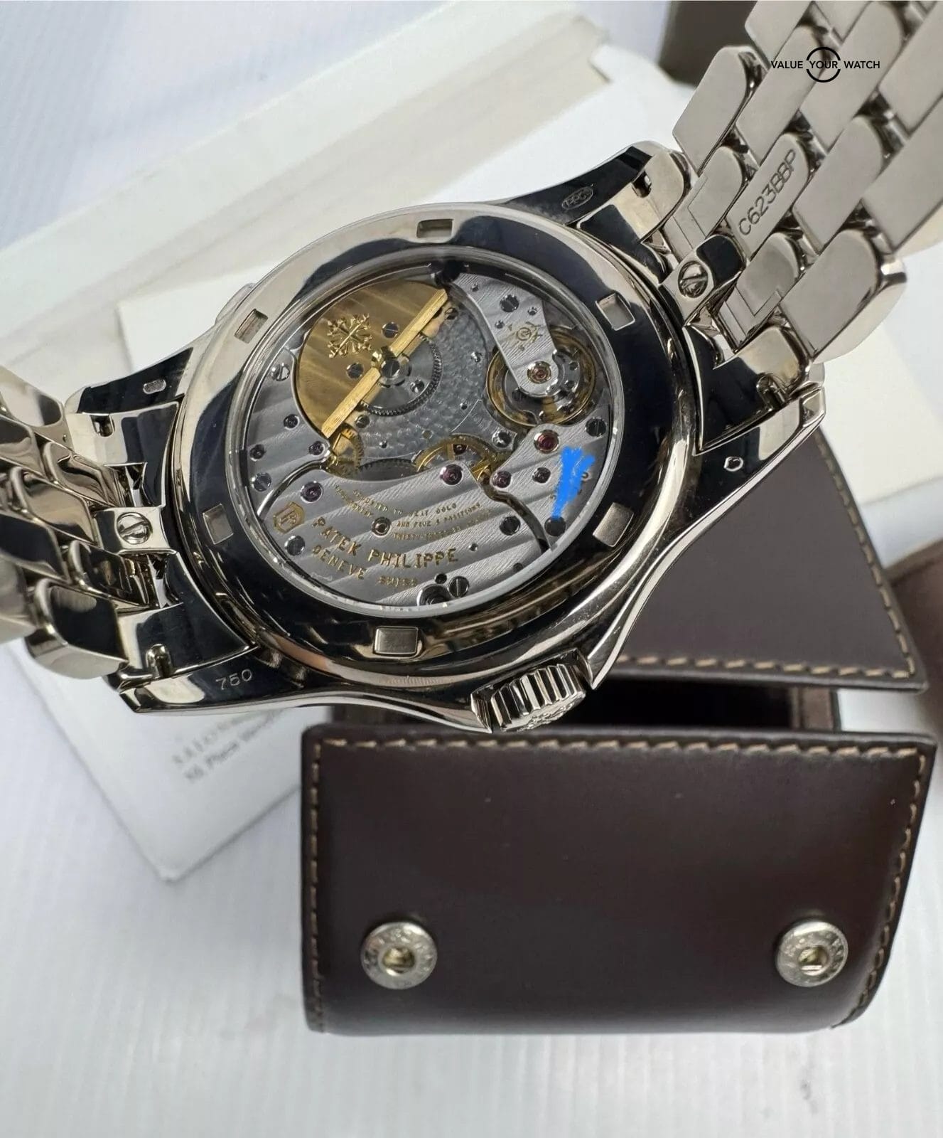 2017 MINT with Papers World Time 18k White Gold on Bracelet 5130/1G-011 Travel - Image 8