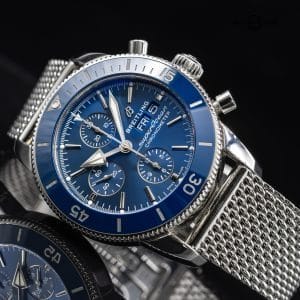 Breitling Superocean Heritage II A13313161C1A1 44mm BLUE DIAL Box & Papers