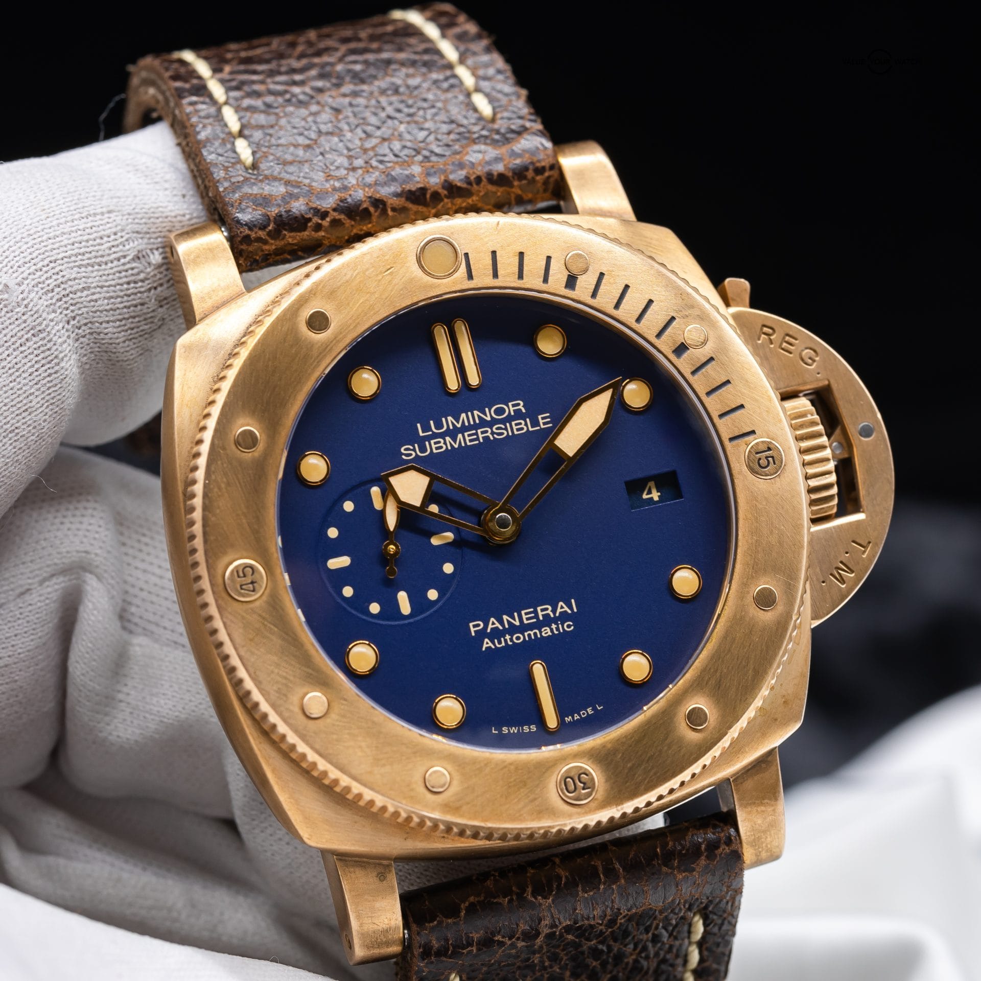 Panerai Luminor Submersible Blue Men's Watch PAM00671 BOX & PAPERS - Image 8