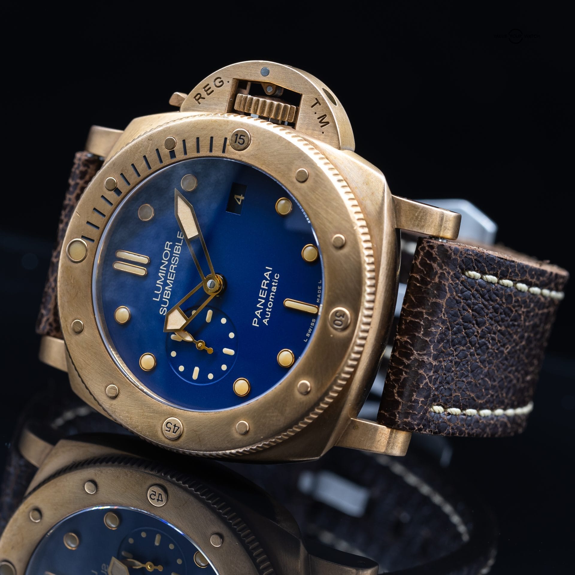 Panerai Luminor Submersible Blue Men's Watch PAM00671 BOX & PAPERS - Image 5