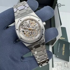 2022 Unworn 50th 39 Skeleton USA in STOCK Royal Oak “Jumbo” Extra-Thin Squelette