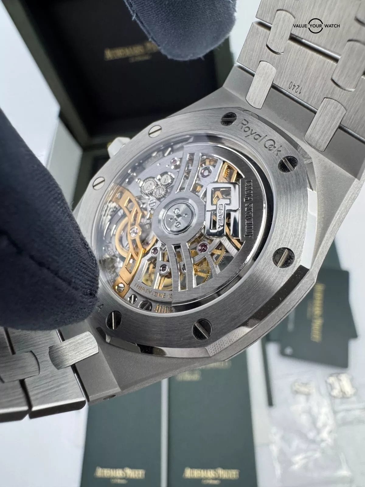 2022 Unworn 50th 39 Skeleton USA in STOCK Royal Oak "Jumbo" Extra-Thin Squelette - Image 4