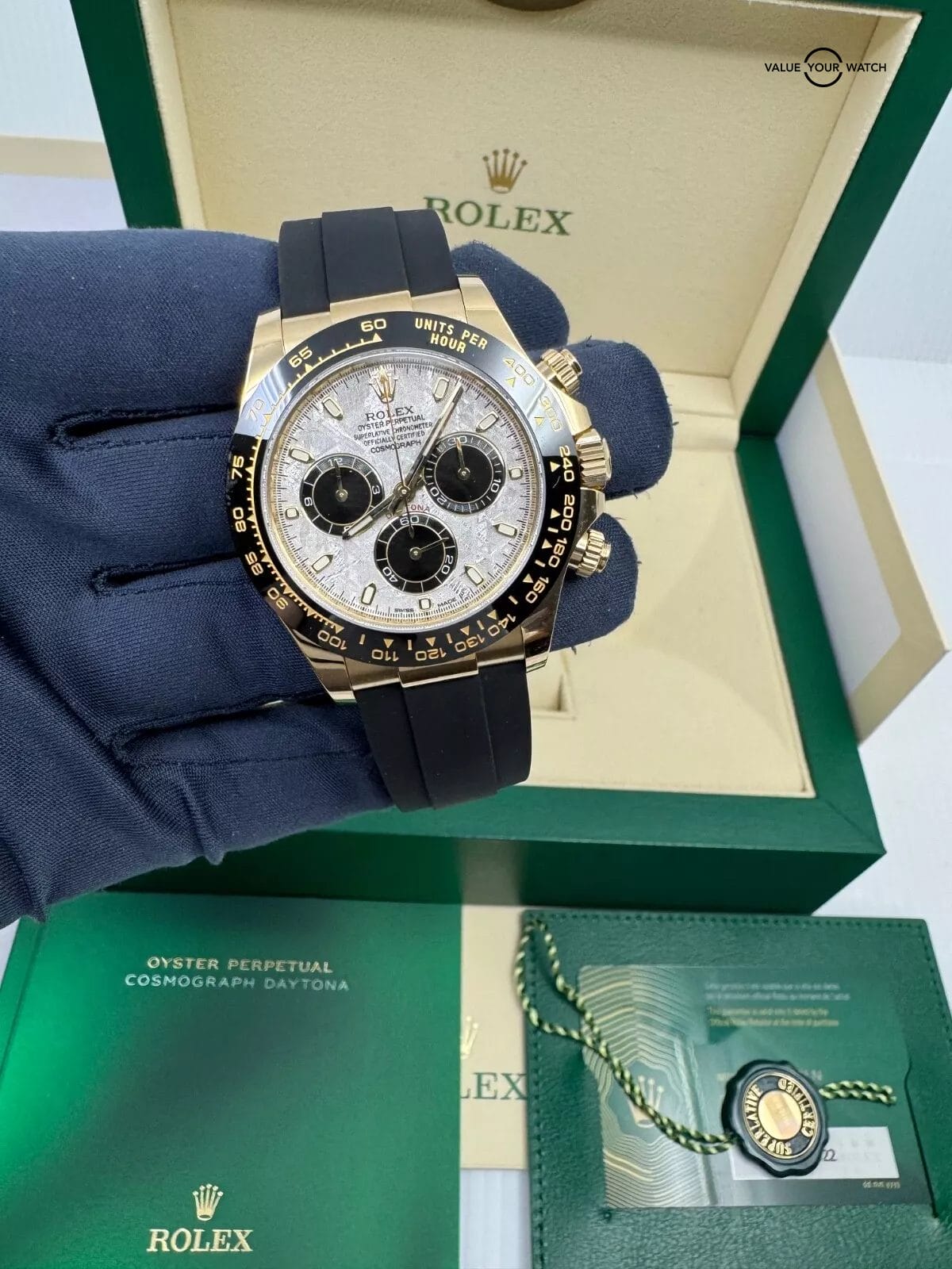 2022 ACTUAL PICS Original Meteorite Dial Oysterflex 18k Yellow Gold Daytona