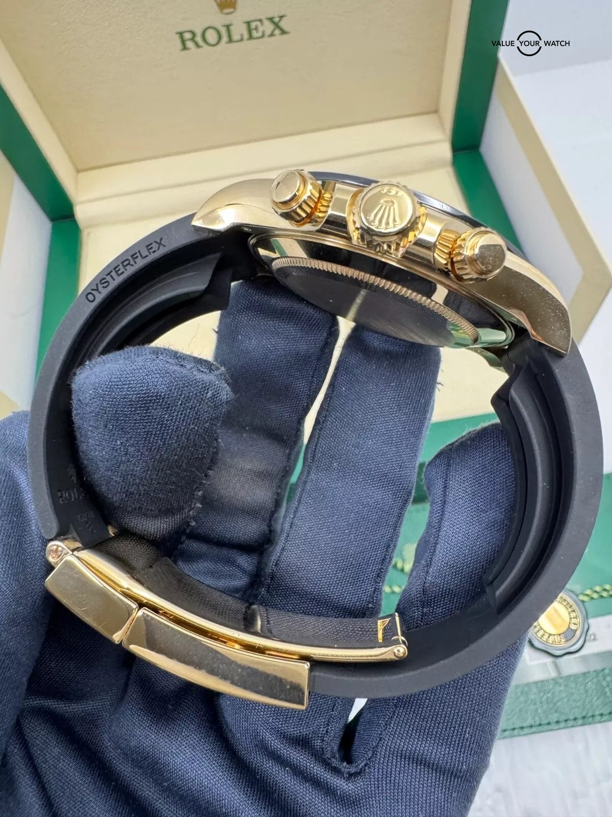 2022 ACTUAL PICS Original Meteorite Dial Oysterflex 18k Yellow Gold Daytona - Image 4