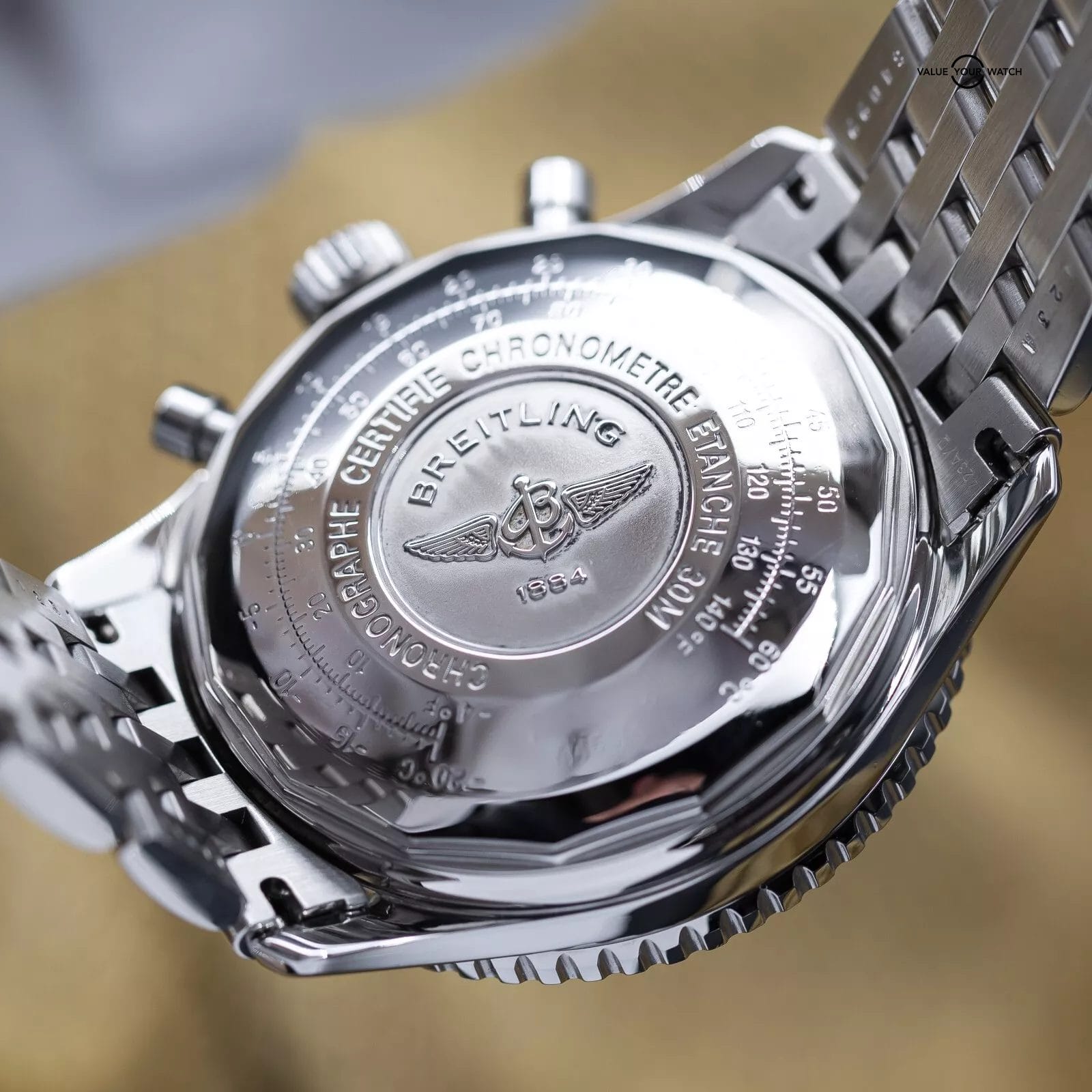 Breitling Old Navitimer Stainless Steel 41mm Black Dial – A13322 - Image 13