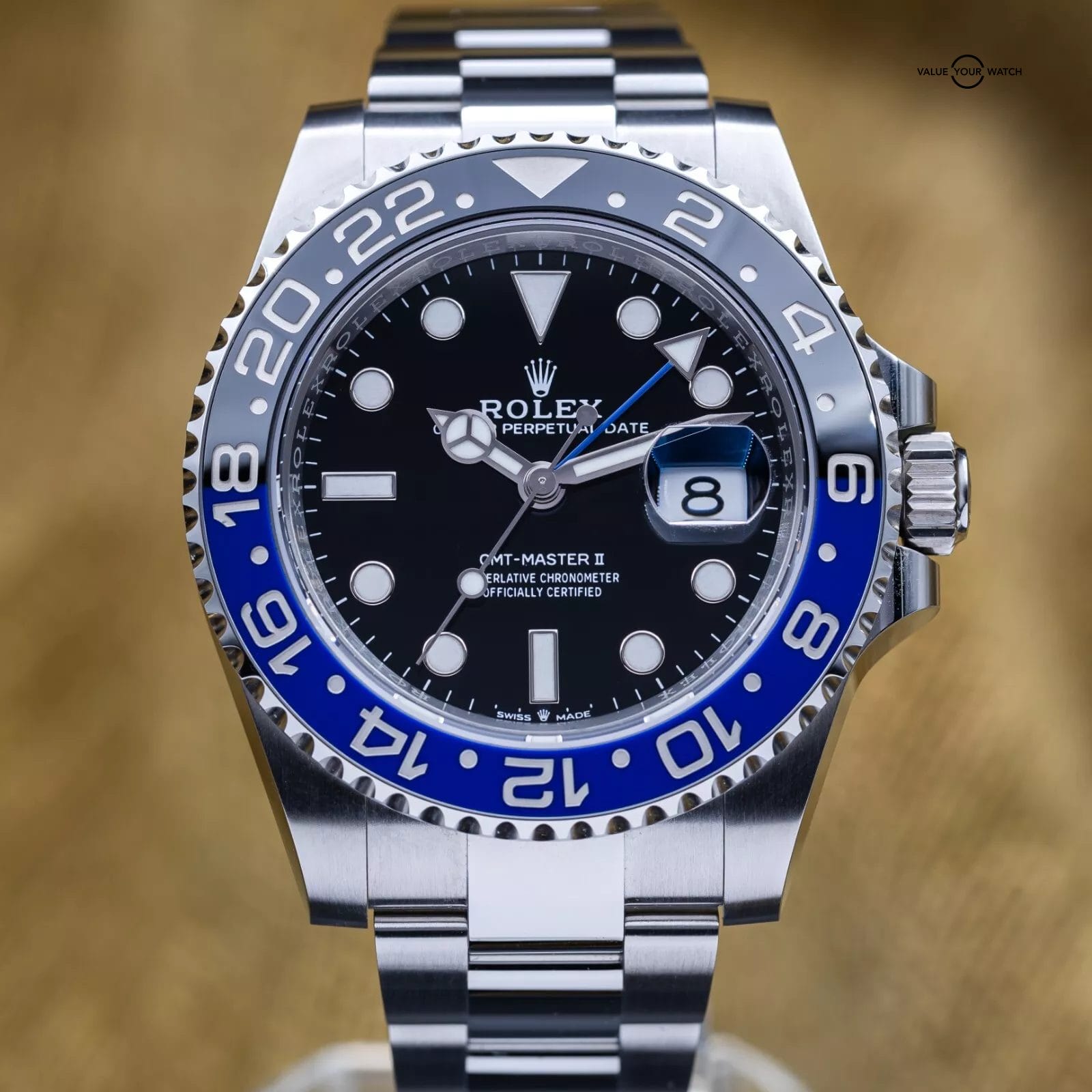 2025 BRAND NEW Rolex GMT-Master II Batman Oyster Steel 40mm 126710BLNR Full Set