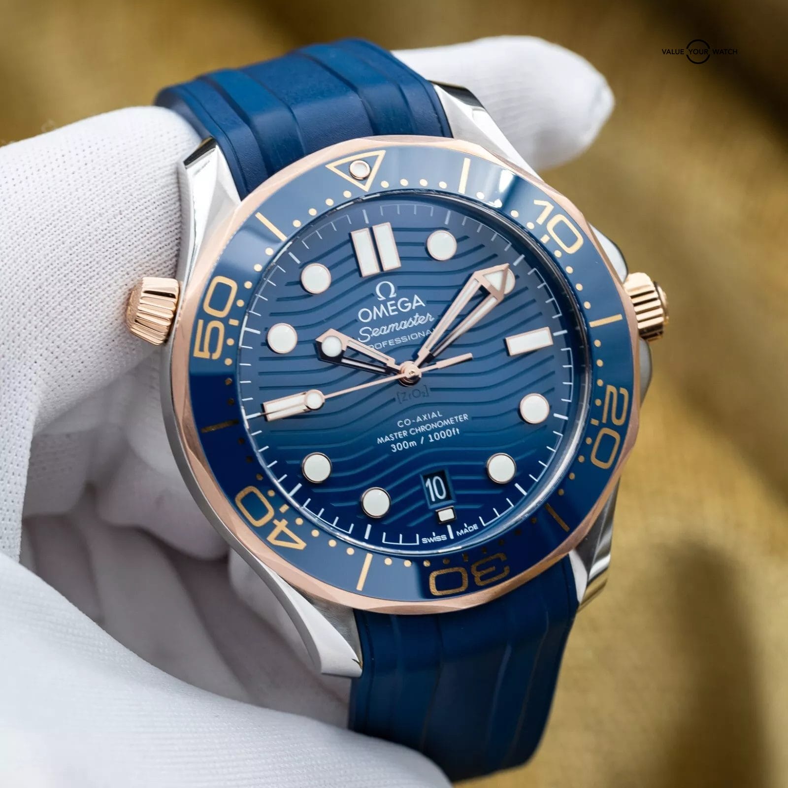 Omega Seamaster 300 Professional Two-Tone Sedna Gold 42mm - 210.22.42.20.03.002 - Image 5