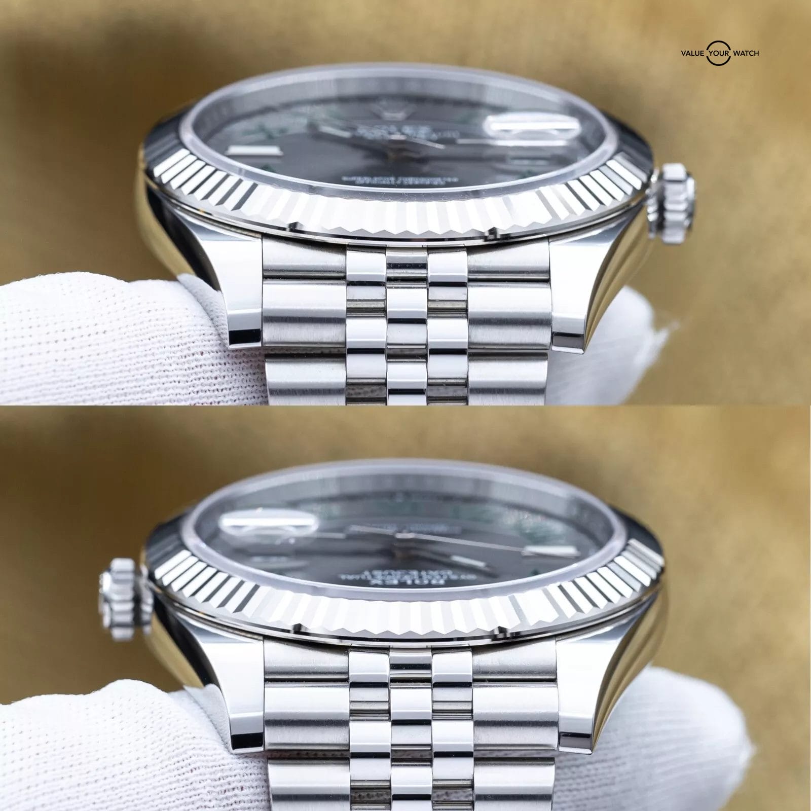 Rolex DateJust 41mm DJ41 Wimbledon Fluted White Gold Jubilee – 126334 - Full Set - Image 14