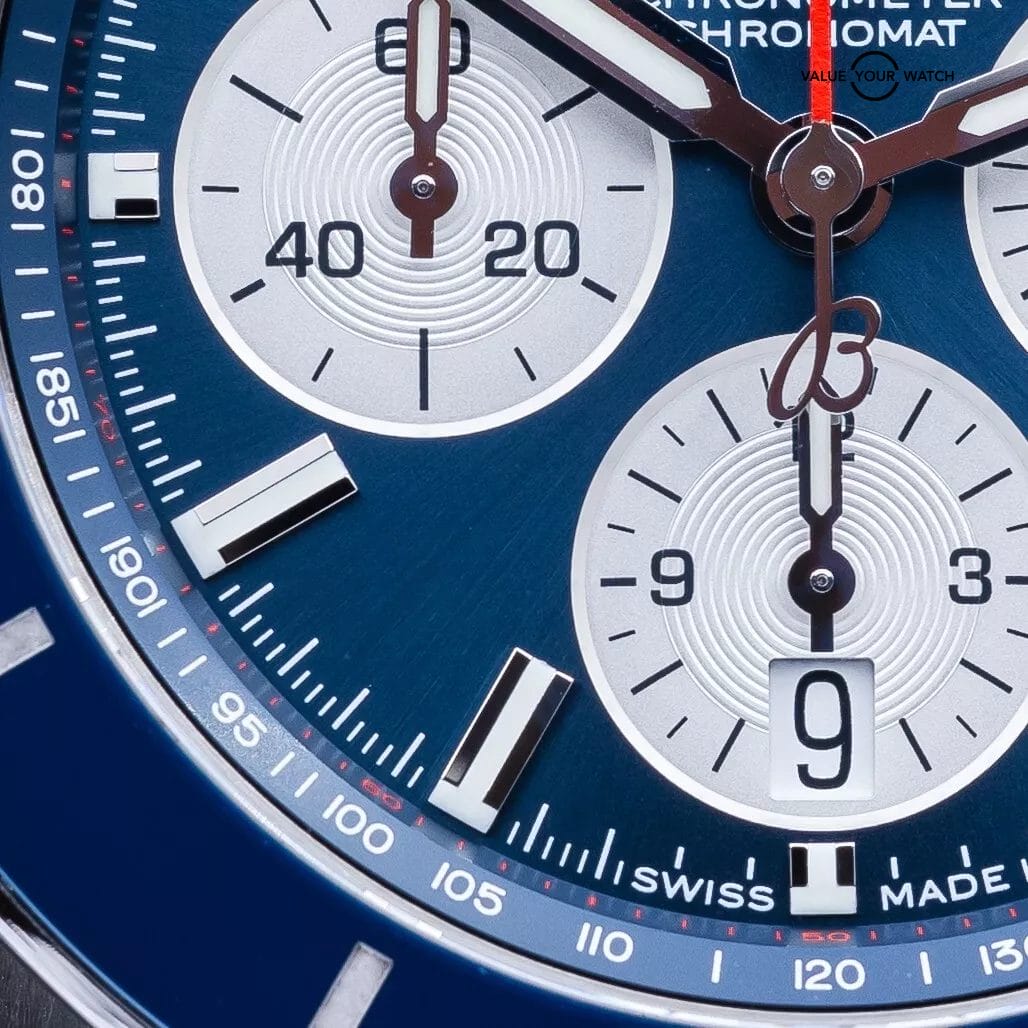 Breitling Super Chronomat 44mm Blue Dial Steel Bracelet AB0136 - 2021 Full Set - Image 13