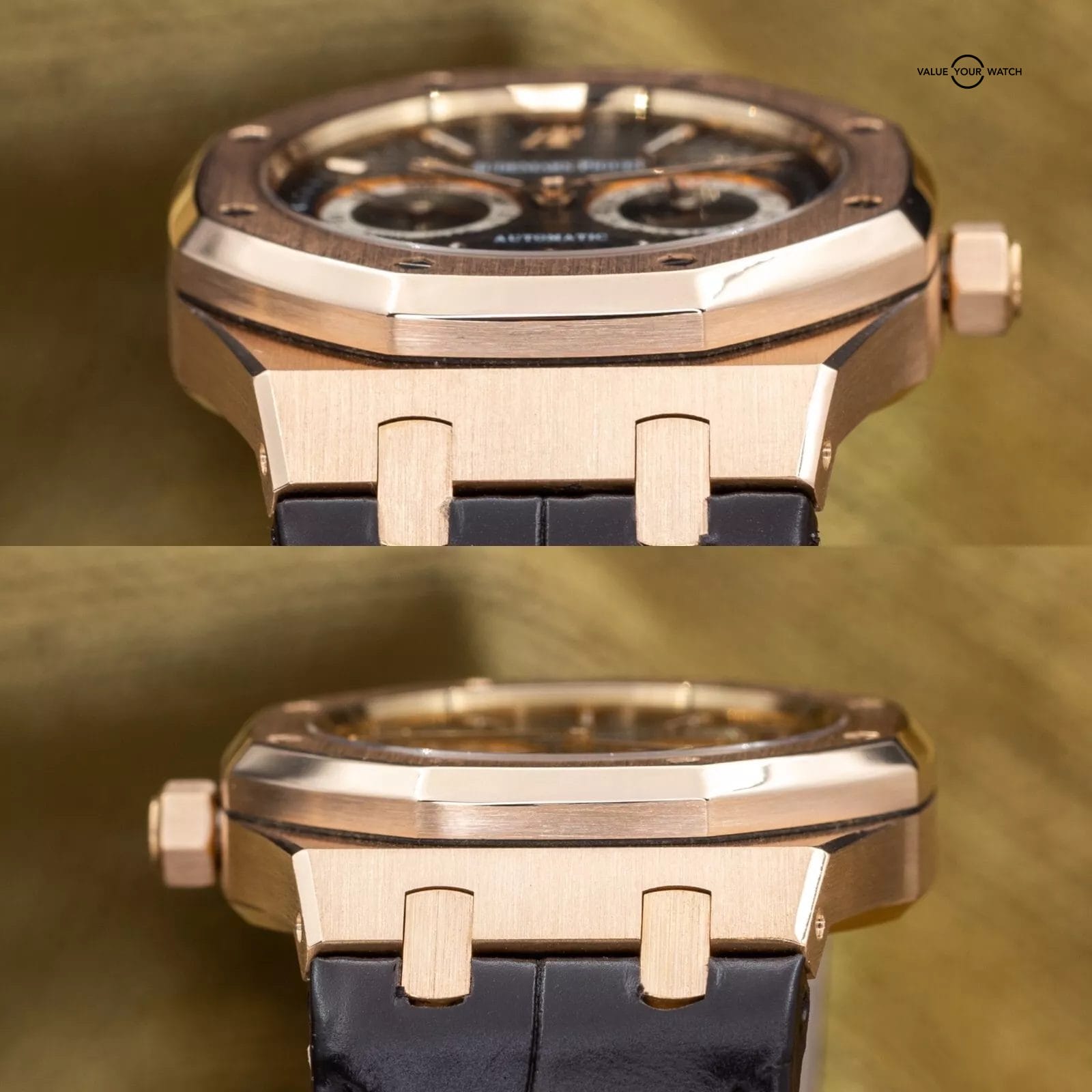 Audemars Piguet Royal Oak Day-Date 39mm Rose Gold AP 26330or Black Dial Full Set - Image 7