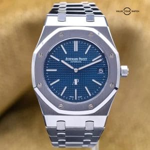 Audemars Piguet Royal Oak Jumbo Blue Dial 39mm Stainless Steel 15202st