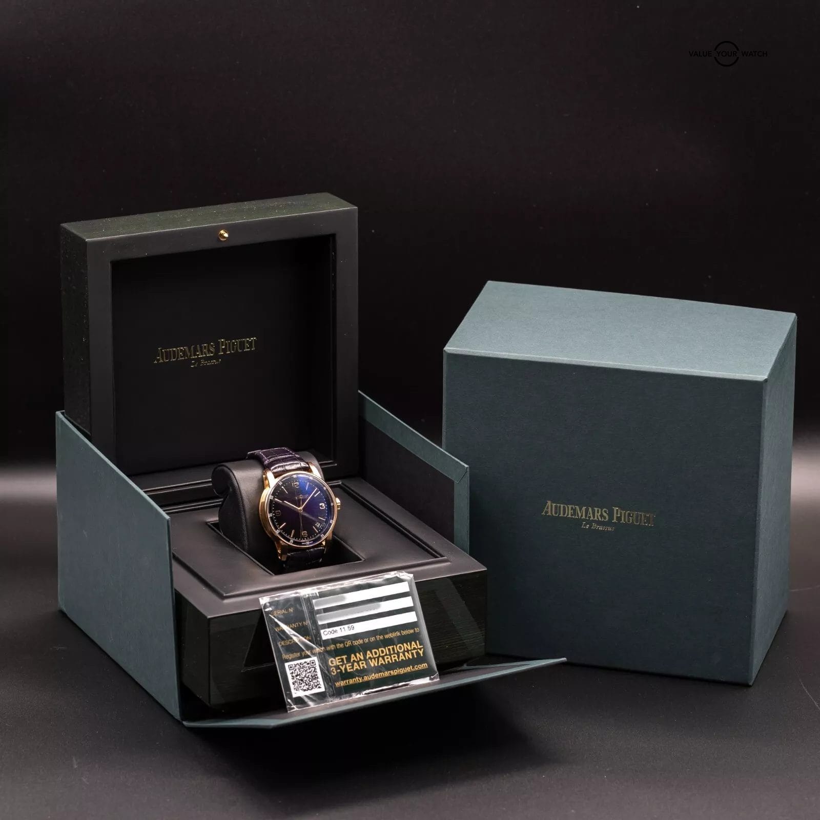 Audemars Piguet Code 11.59 Purple Men's Watch 15210OR.OO.A002KB.02 w/Box & Card - Image 16
