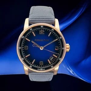 Audemars Piguet Code 11.59 Blue Dial Rose Gold Men&#8217;s Watch 15210OR.OO.A002KB.03