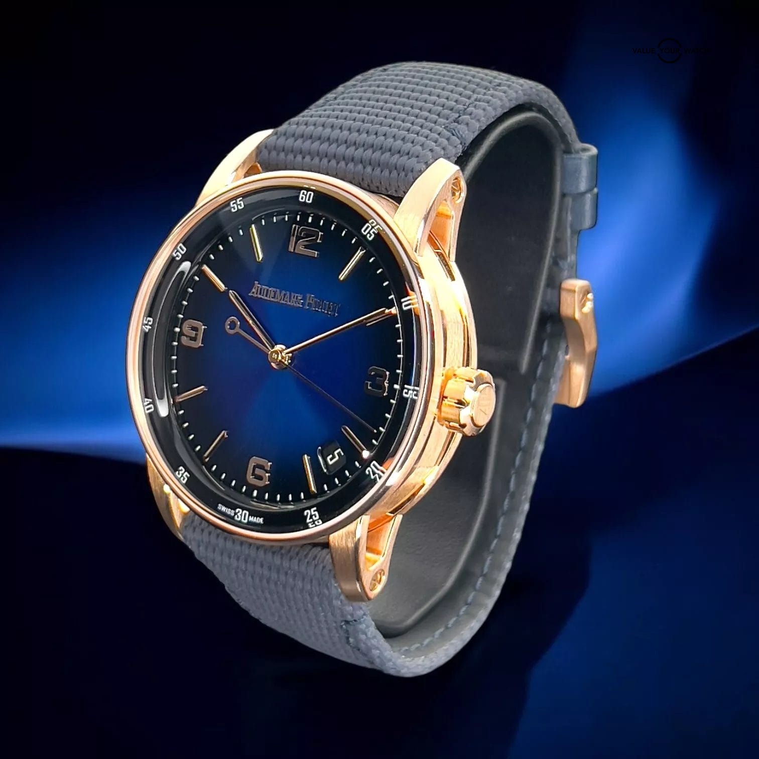 Audemars Piguet Code 11.59 Blue Dial Rose Gold Men's Watch 15210OR.OO.A002KB.03 - Image 3