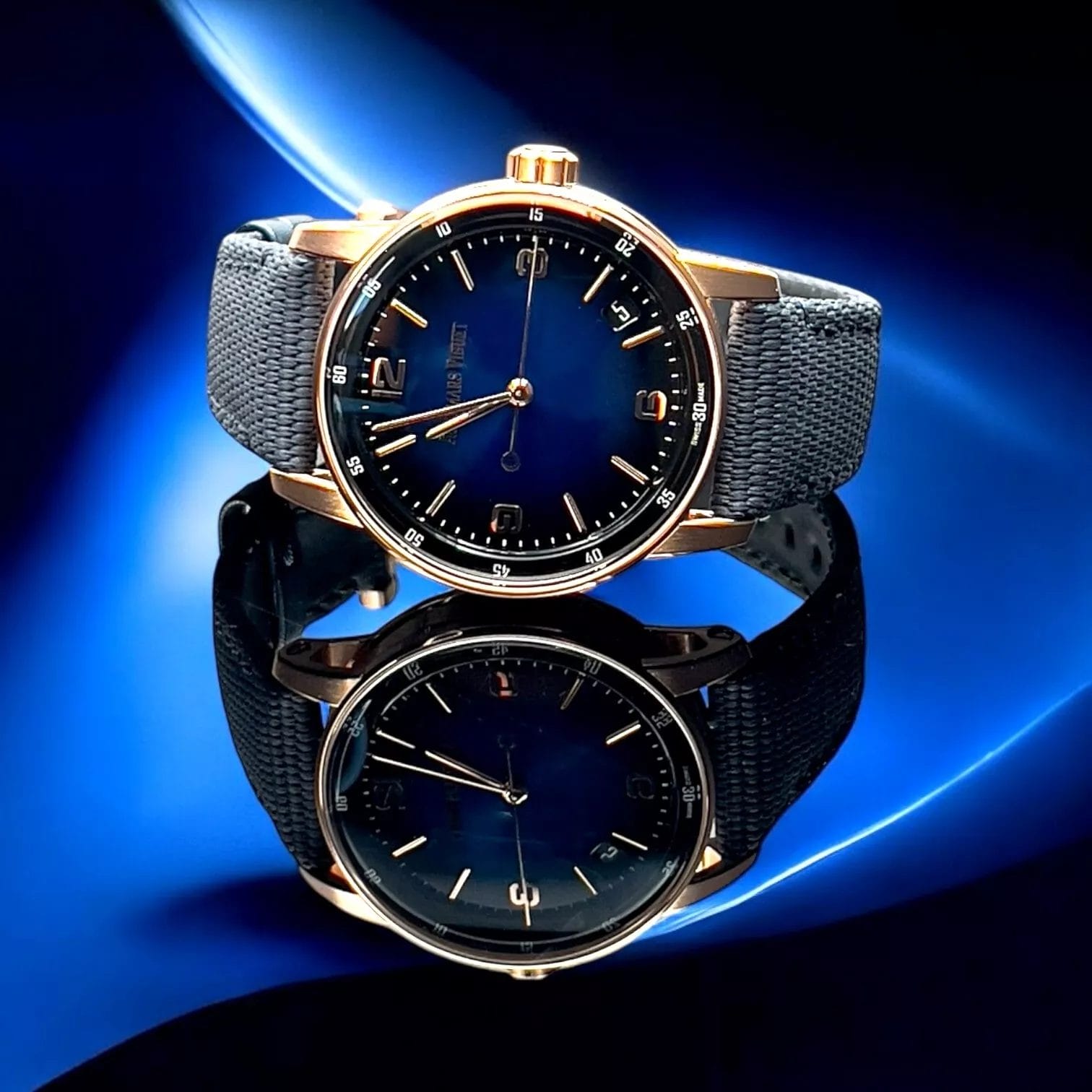 Audemars Piguet Code 11.59 Blue Dial Rose Gold Men's Watch 15210OR.OO.A002KB.03 - Image 14