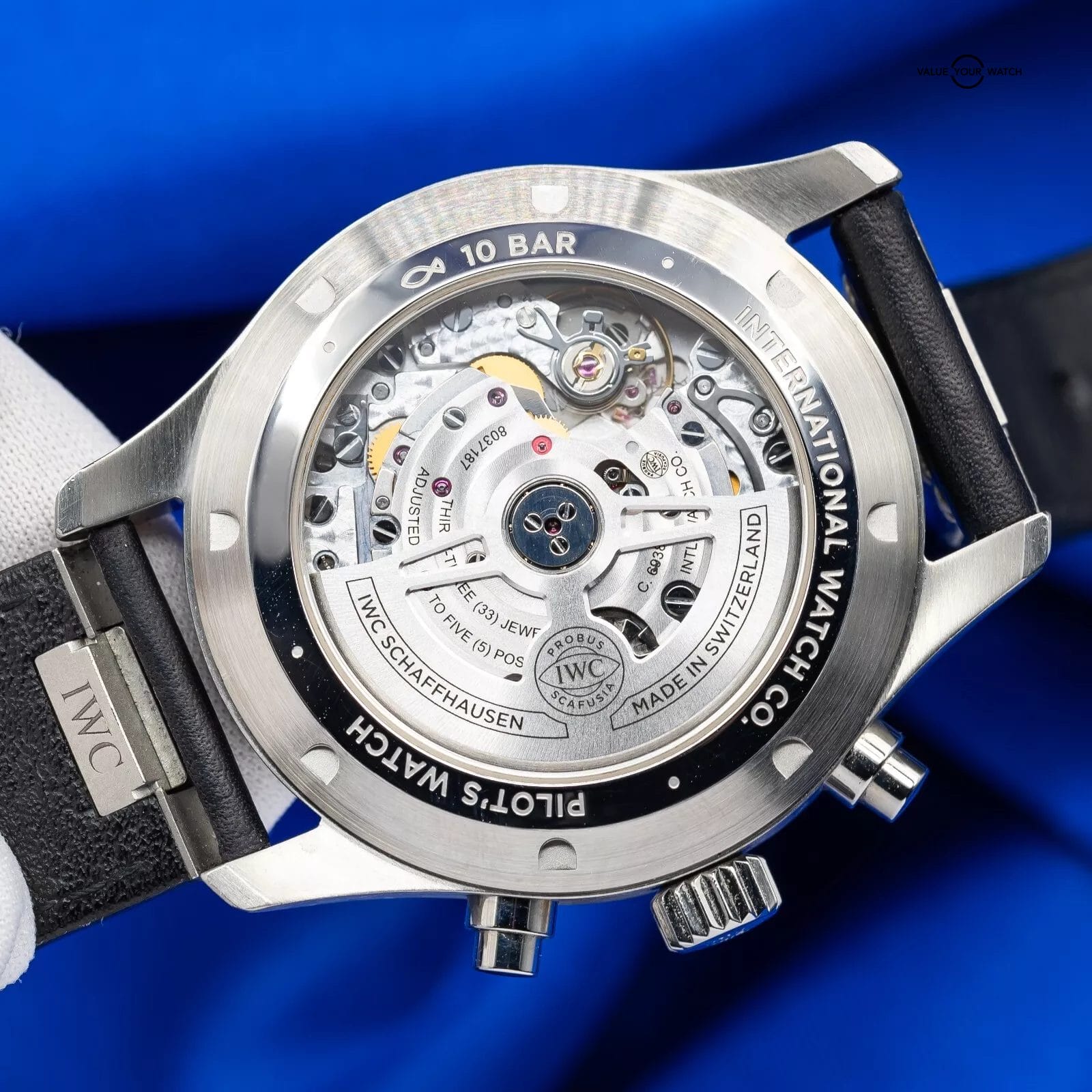IWC Pilot's Blue Dial Chronograph Mens Watch IW378003, Box and Papers - Image 4