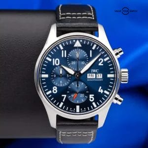 IWC Pilot&#8217;s Blue Dial Chronograph Mens Watch IW378003, Box and Papers