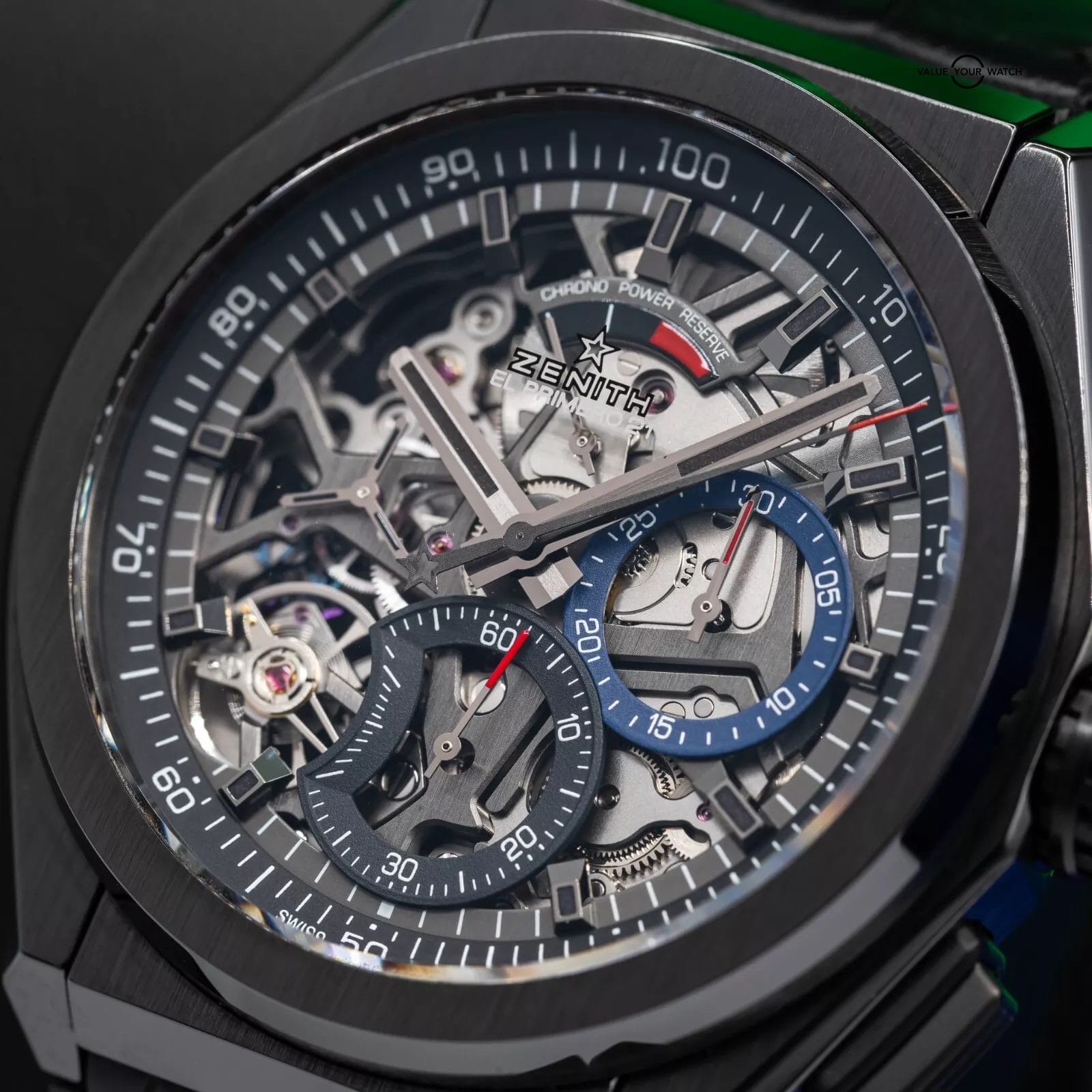 Zenith Defy El Primero 21 Skeleton Dial Ceramic Mens Watch 49.9000.9004/78.R582 - Image 9