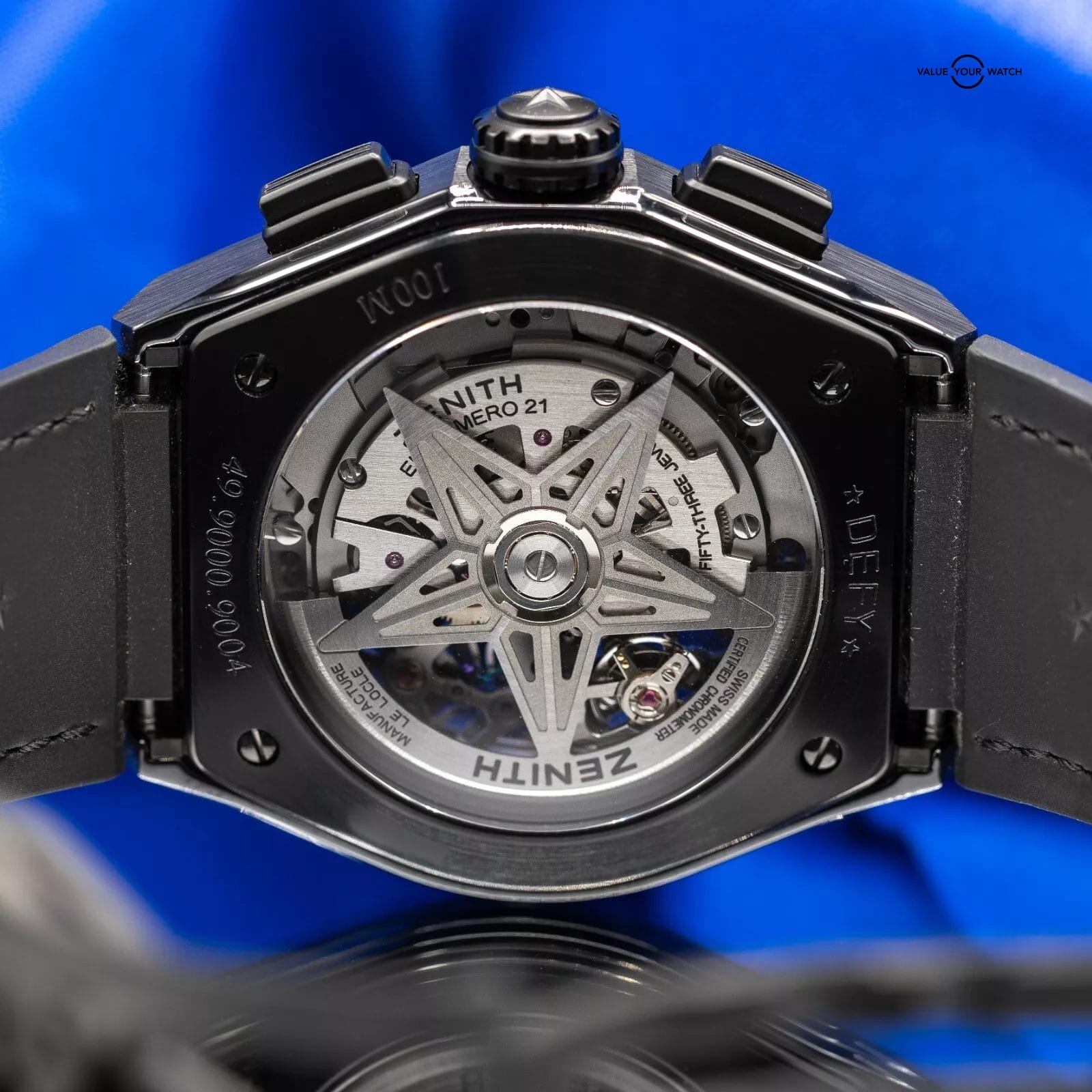 Zenith Defy El Primero 21 Skeleton Dial Ceramic Mens Watch 49.9000.9004/78.R582 - Image 13