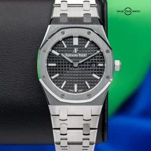 Audemars Piguet Ladies Royal Oak 33mm Black Dial 67650ST.00.1261ST.01 Box&Papers