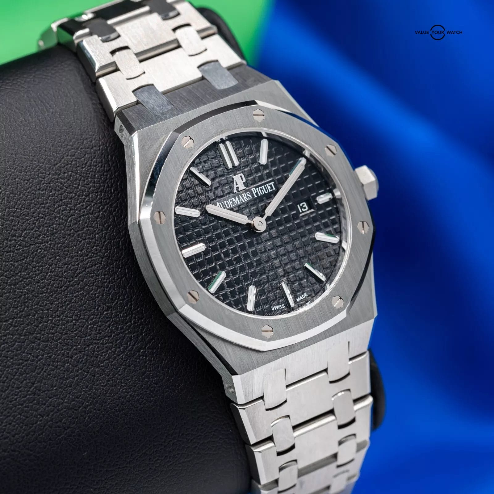Audemars Piguet Ladies Royal Oak 33mm Black Dial 67650ST.00.1261ST.01 Box&Papers - Image 9