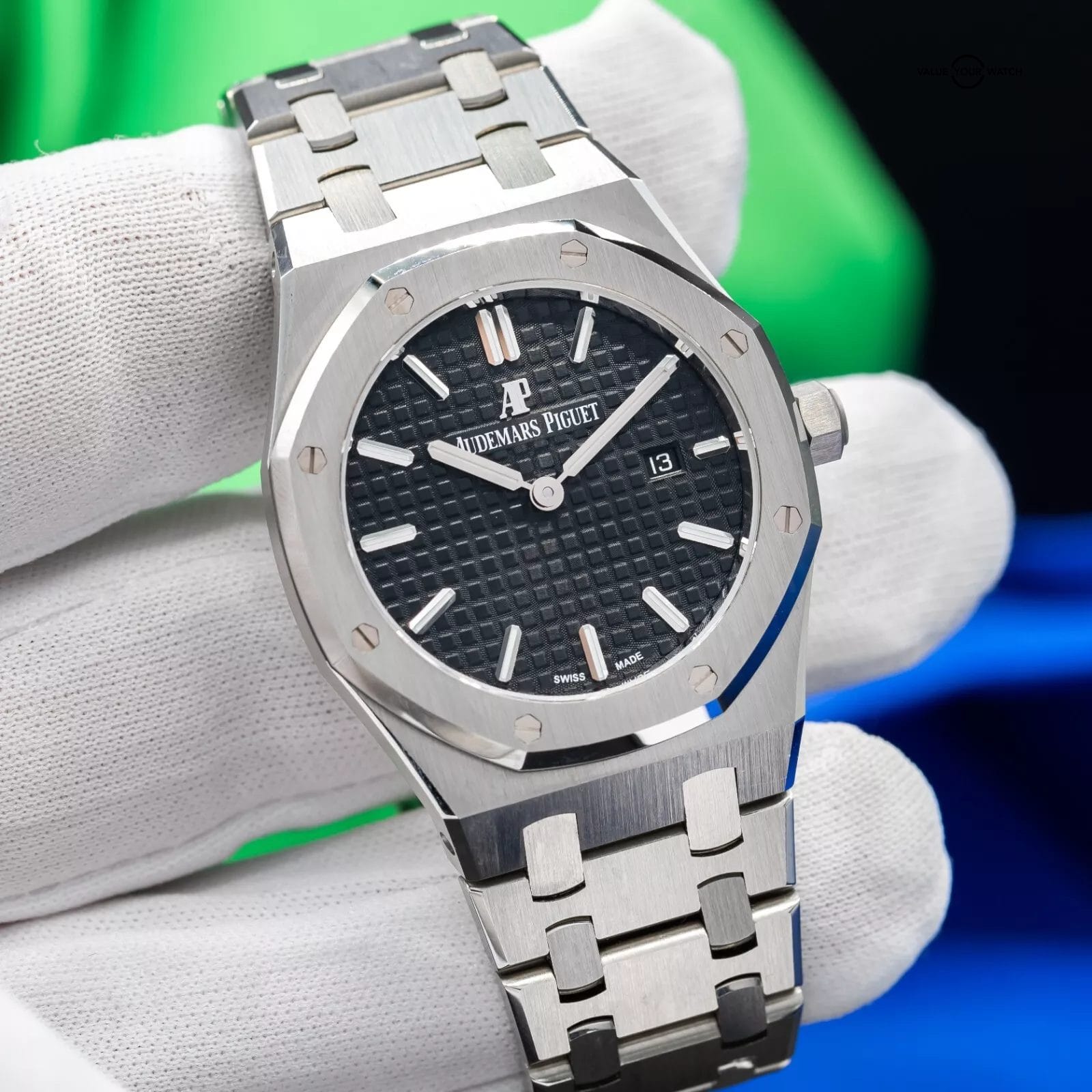 Audemars Piguet Ladies Royal Oak 33mm Black Dial 67650ST.00.1261ST.01 Box&Papers - Image 10