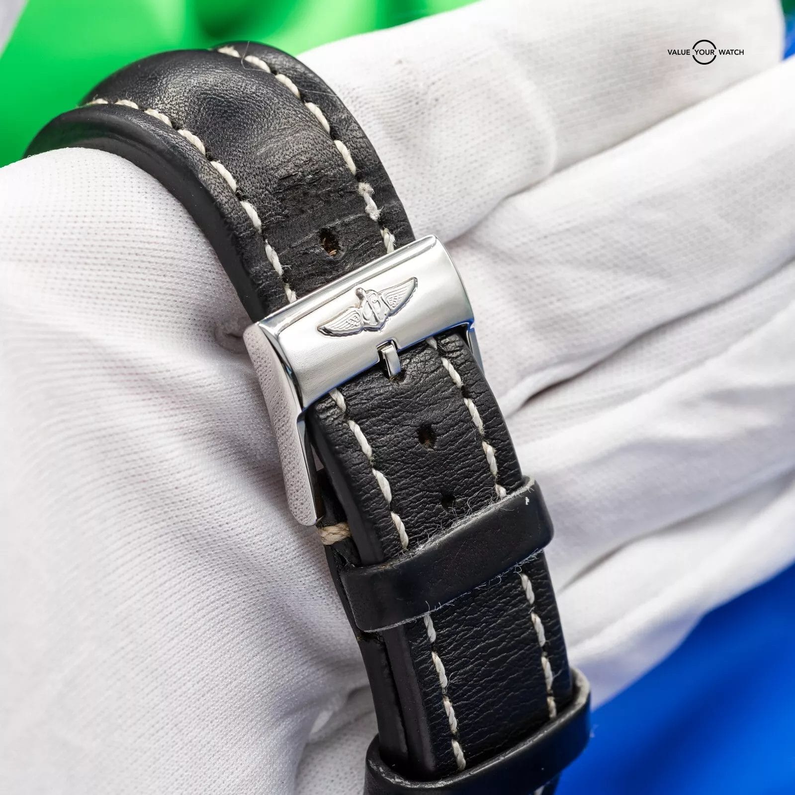 Breitling Navitimer World Chronograph GMT Men's Black Watch - A24322 - Image 16