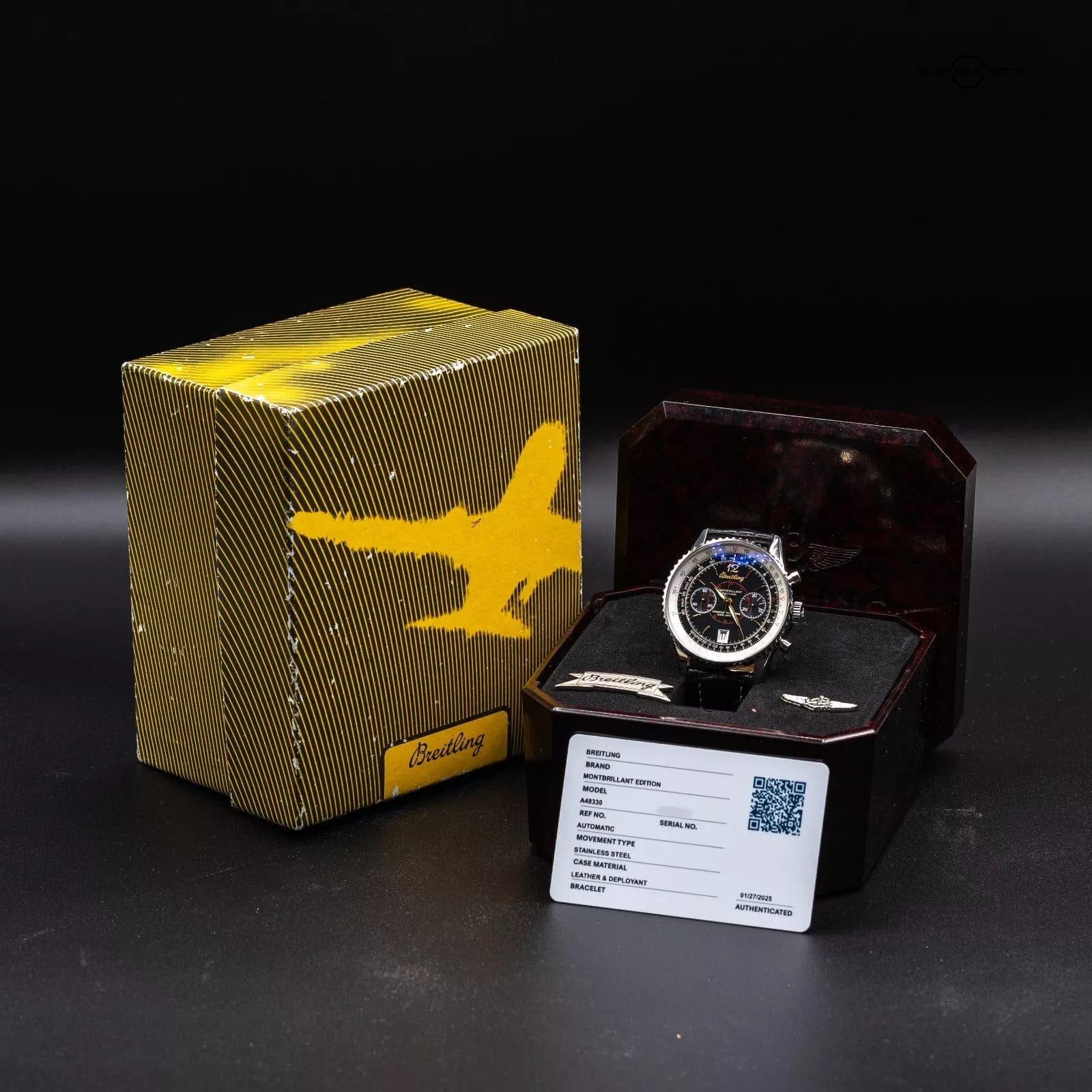 Breitling Navitimer Montbrillant Edition Chronograph Men's Watch A48330 - Image 3