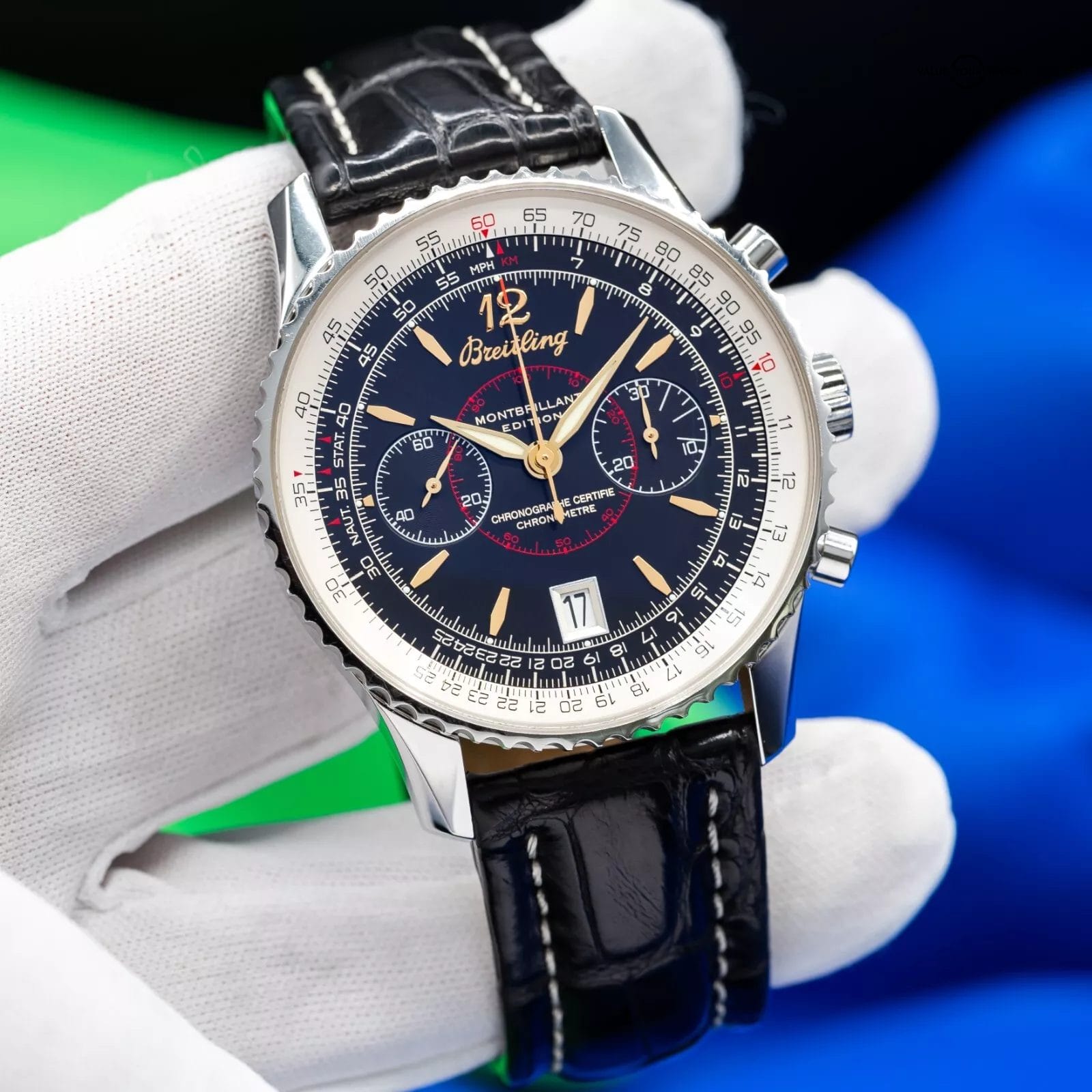 Breitling Navitimer Montbrillant Edition Chronograph Men's Watch A48330 - Image 11