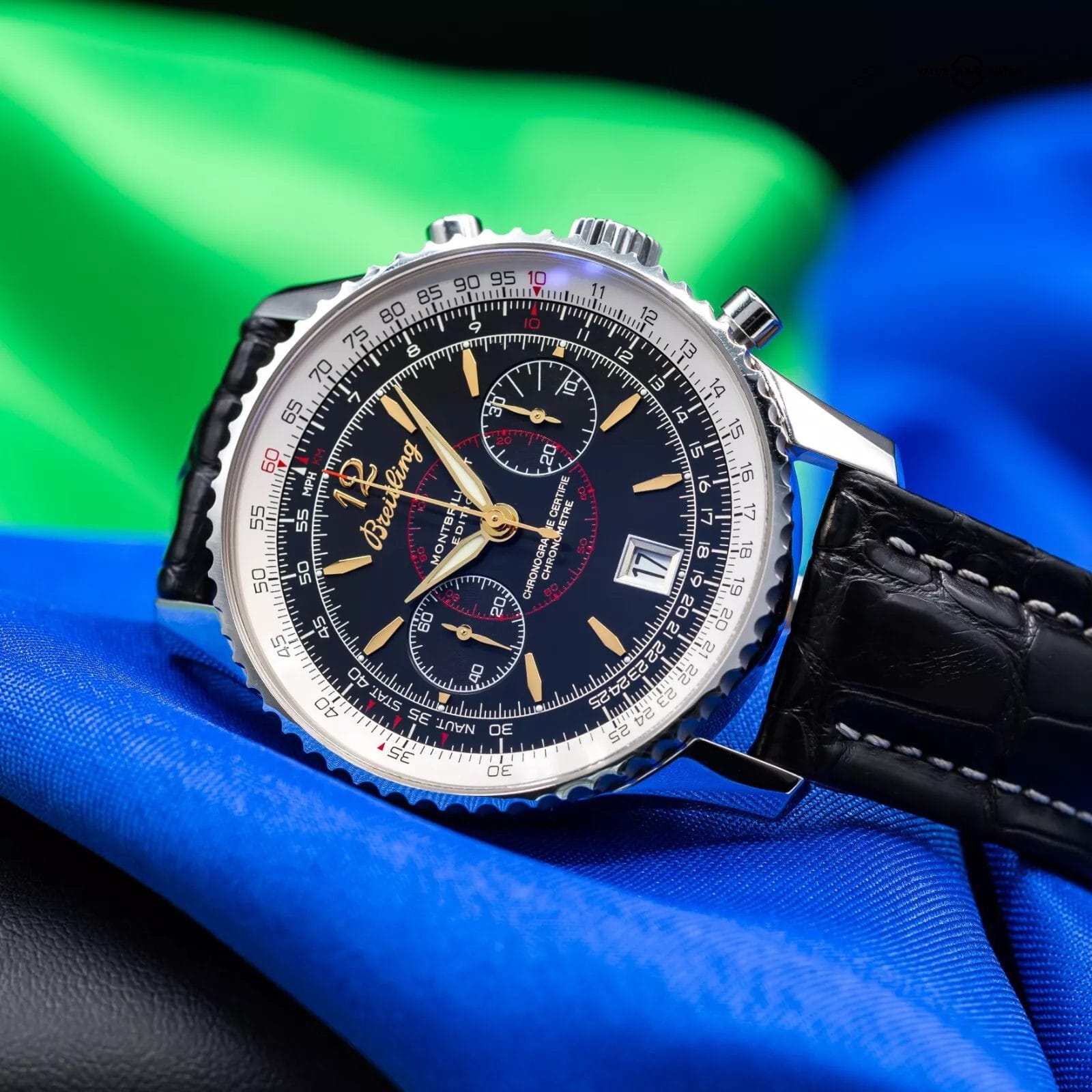 Breitling Navitimer Montbrillant Edition Chronograph Men's Watch A48330 - Image 13