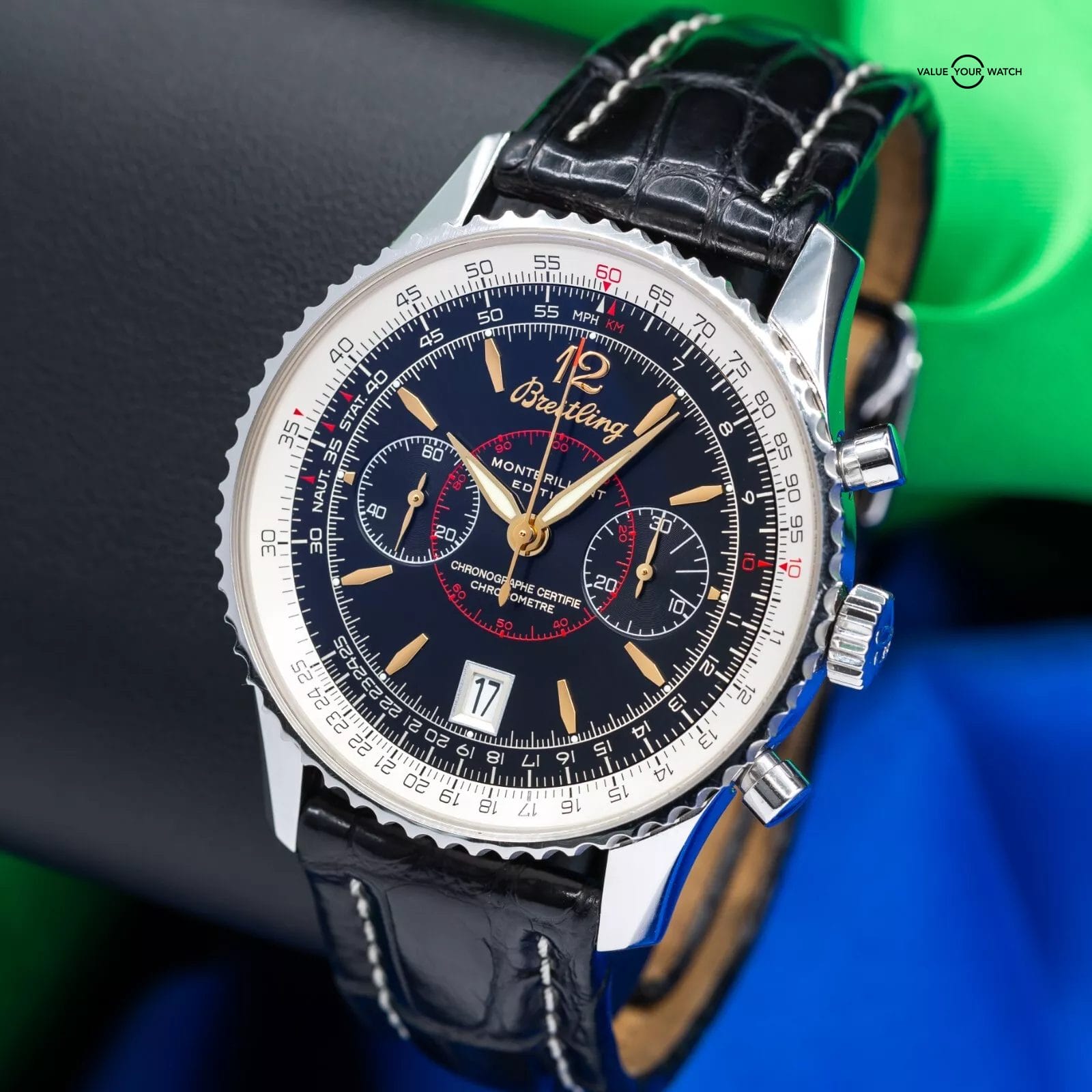 Breitling Navitimer Montbrillant Edition Chronograph Men's Watch A48330 - Image 14