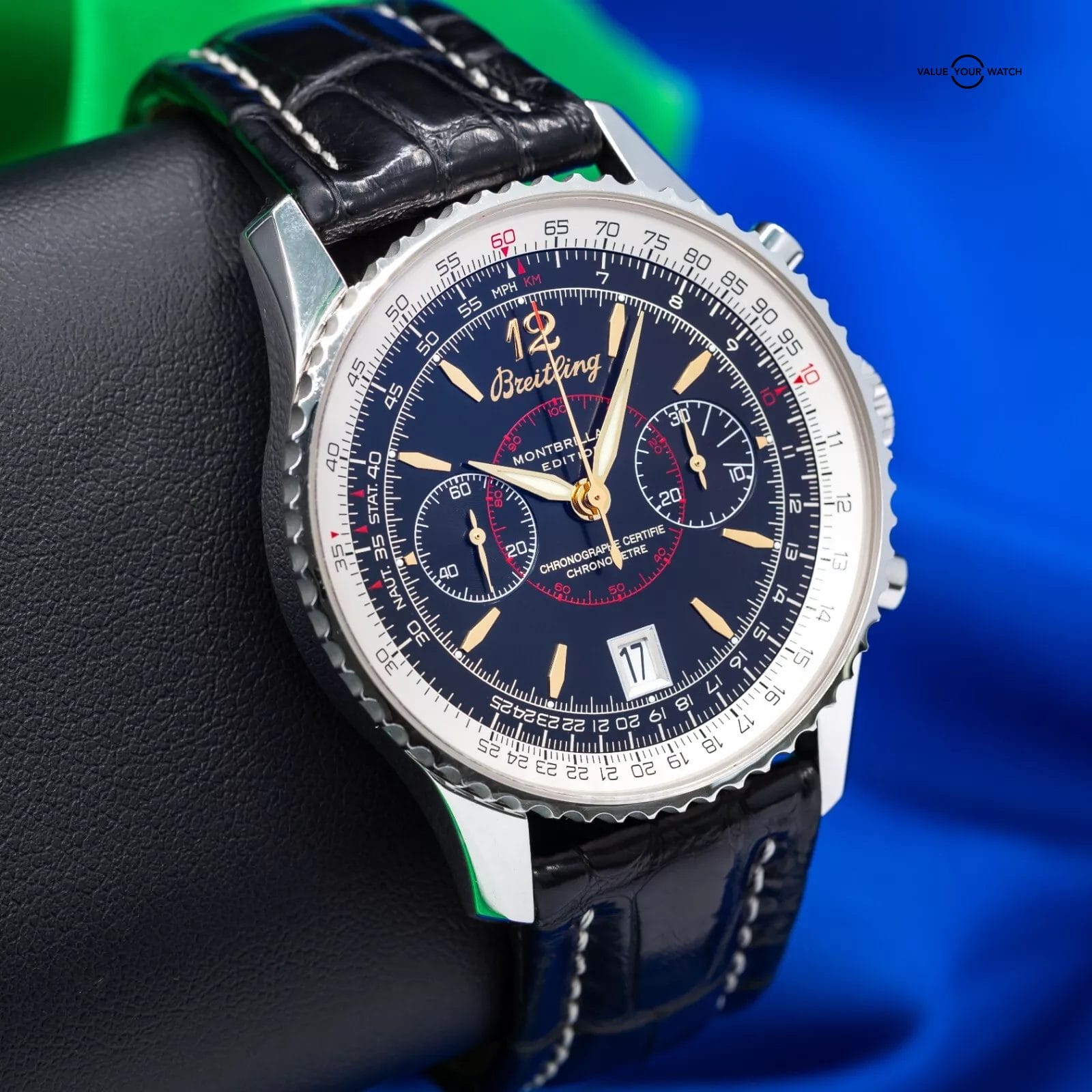 Breitling Navitimer Montbrillant Edition Chronograph Men's Watch A48330 - Image 16