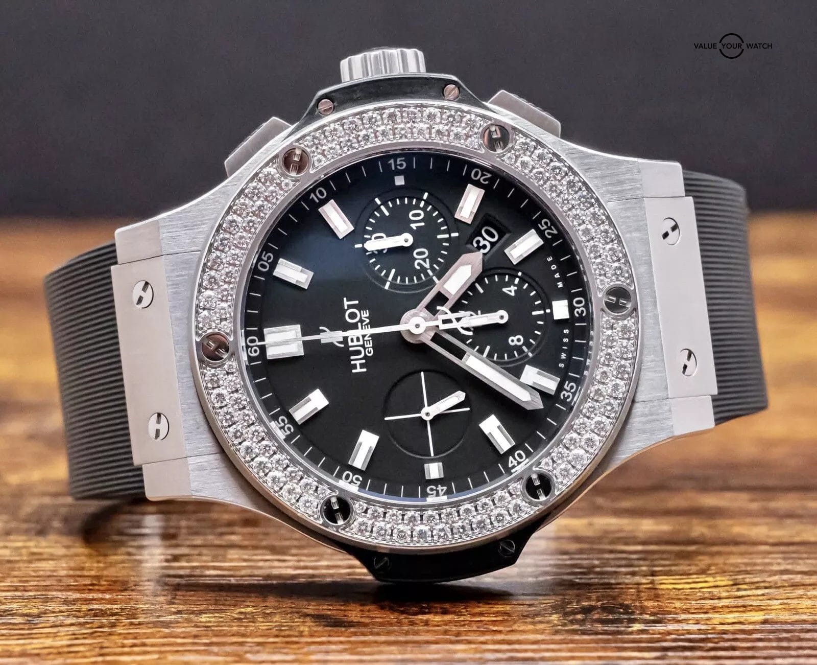 Hublot Big Bang 44 Original Steel Diamonds FACTORY $19K MSRP 301.SX.1170.RX.1104 - Image 20