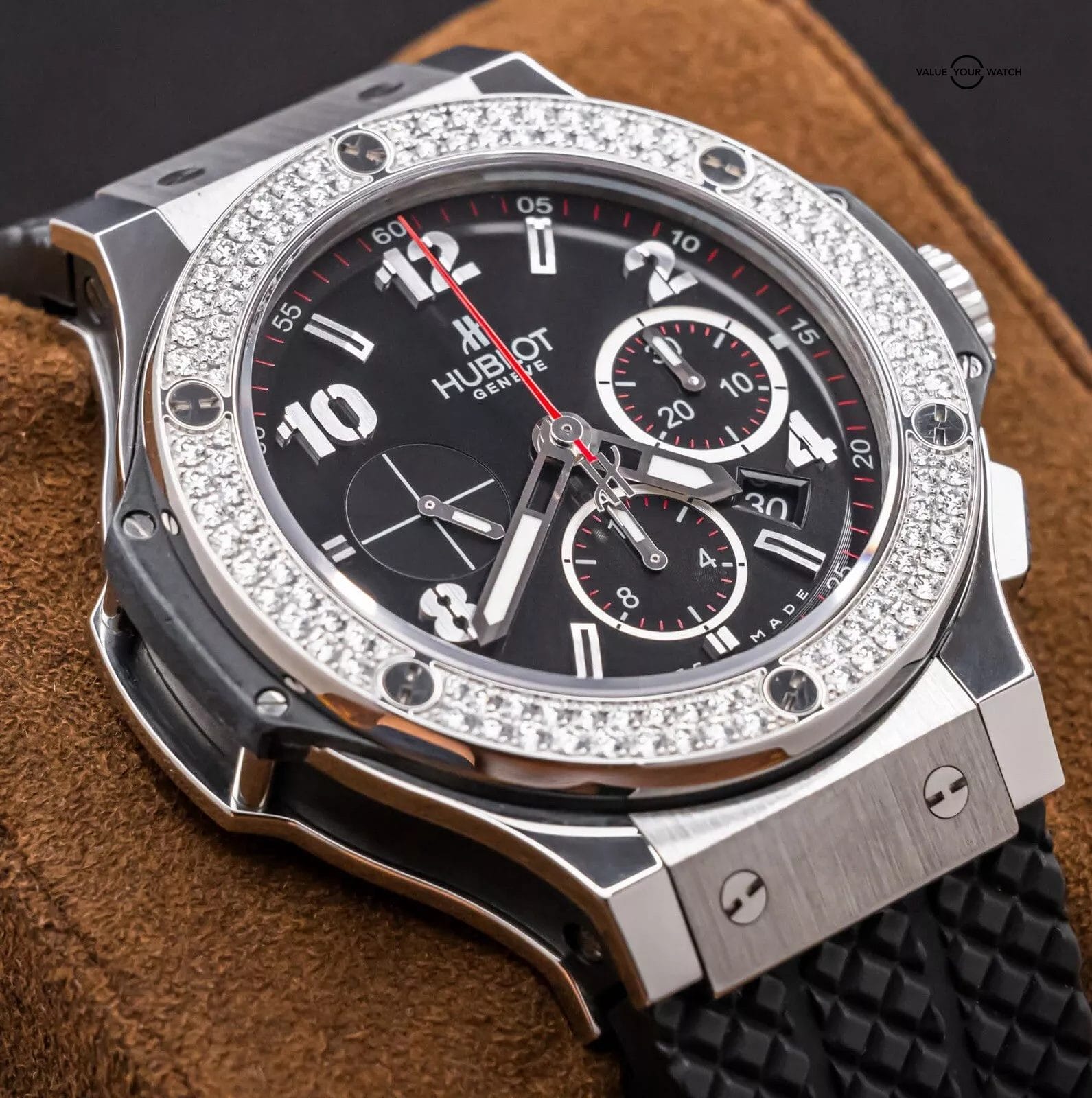 Hublot Big Bang 44 Original Steel Diamonds $20K MSRP Complete 301.SX.130.RX.114 - Image 14
