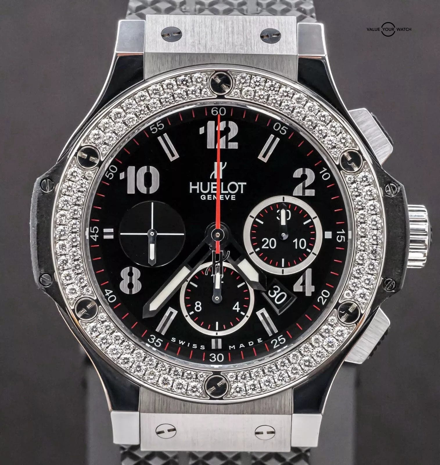 Hublot Big Bang 44 Original Steel Diamonds $20K MSRP Complete 301.SX.130.RX.114 - Image 21