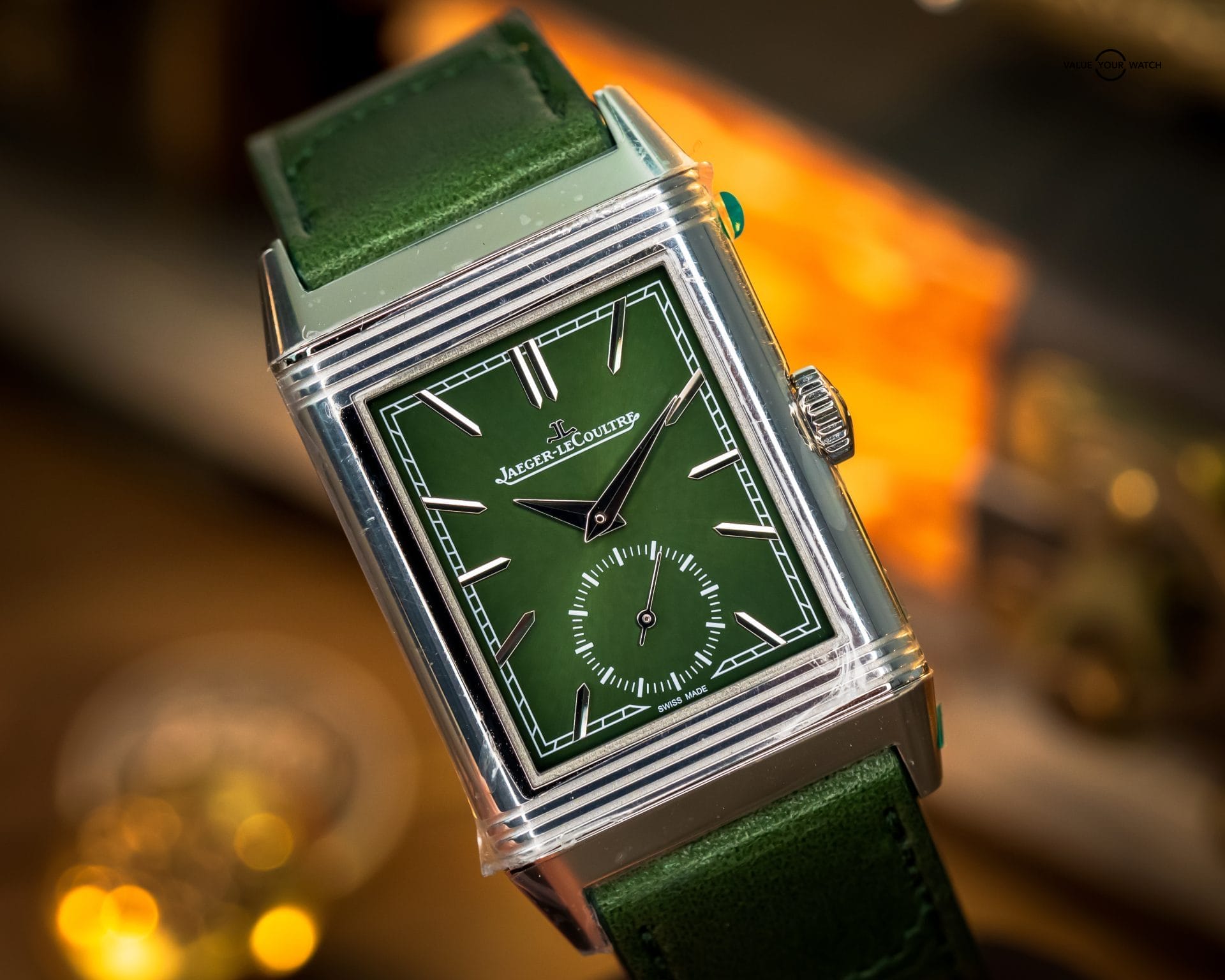 UNWORN Jaeger-LeCoultre Reverso Tribute Small Seconds Green Dial – BOX & PAPERS – Q397843J