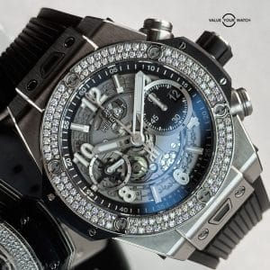 Hublot Big Bang Unico 42 Titanium Skeleton Factory Diamonds Full Set 441.NX.1171.RX.1104