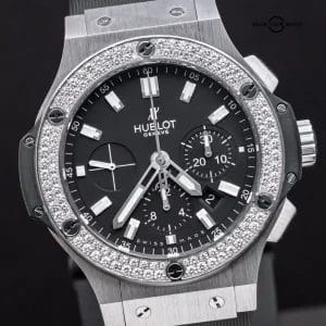 Hublot Big Bang 44 Original Steel Diamonds FACTORY $19K MSRP 301.SX.1170.RX.1104